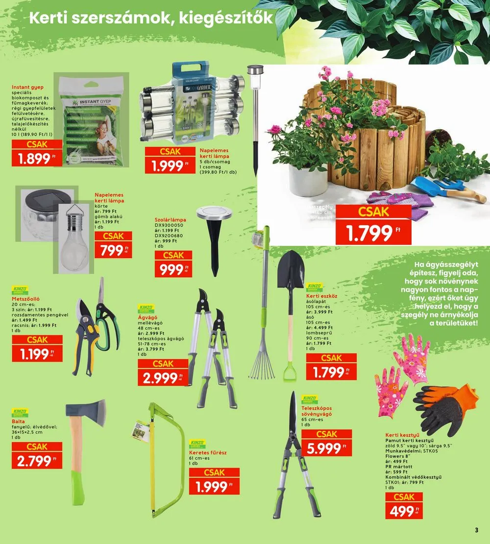 Interspar akciós újság Kert 03.21–04.03 – 3. oldal