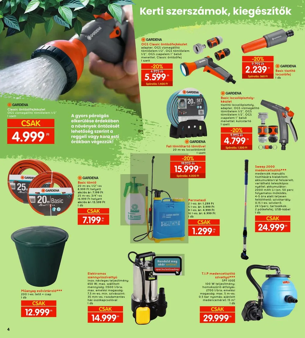 Interspar akciós újság Kert 03.21–04.03 – 4. oldal