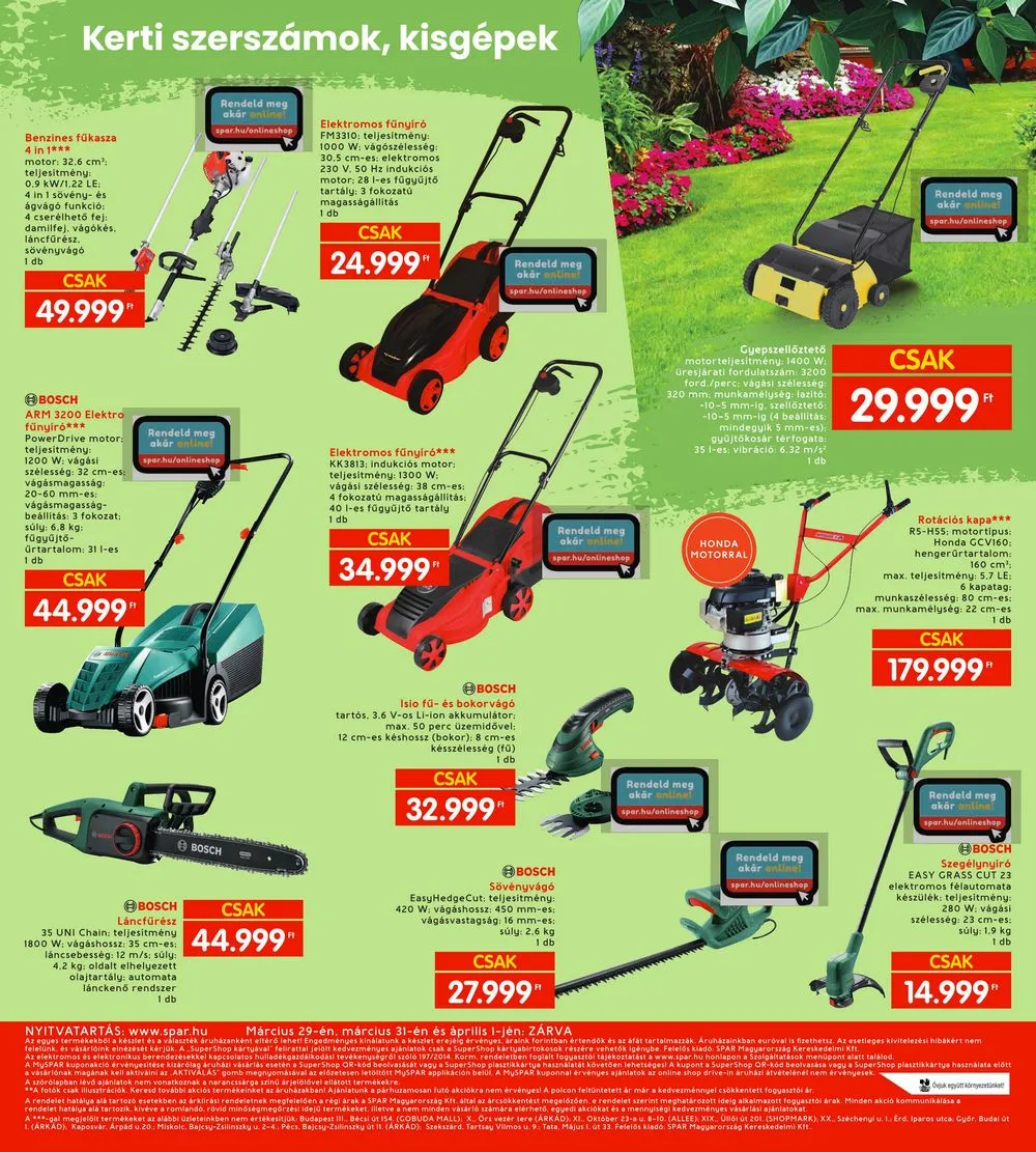 Interspar akciós újság Kert 03.21–04.03 – 5. oldal