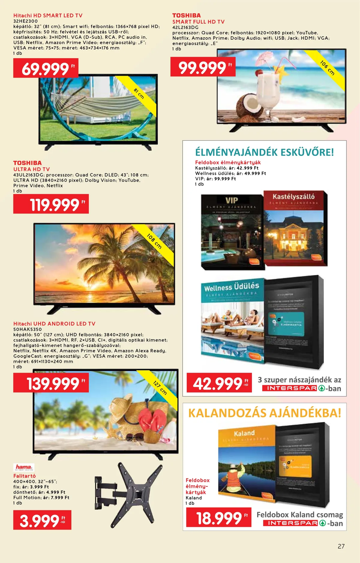 Interspar akciós újság Nyar 05.25–06.22 – 27. oldal
