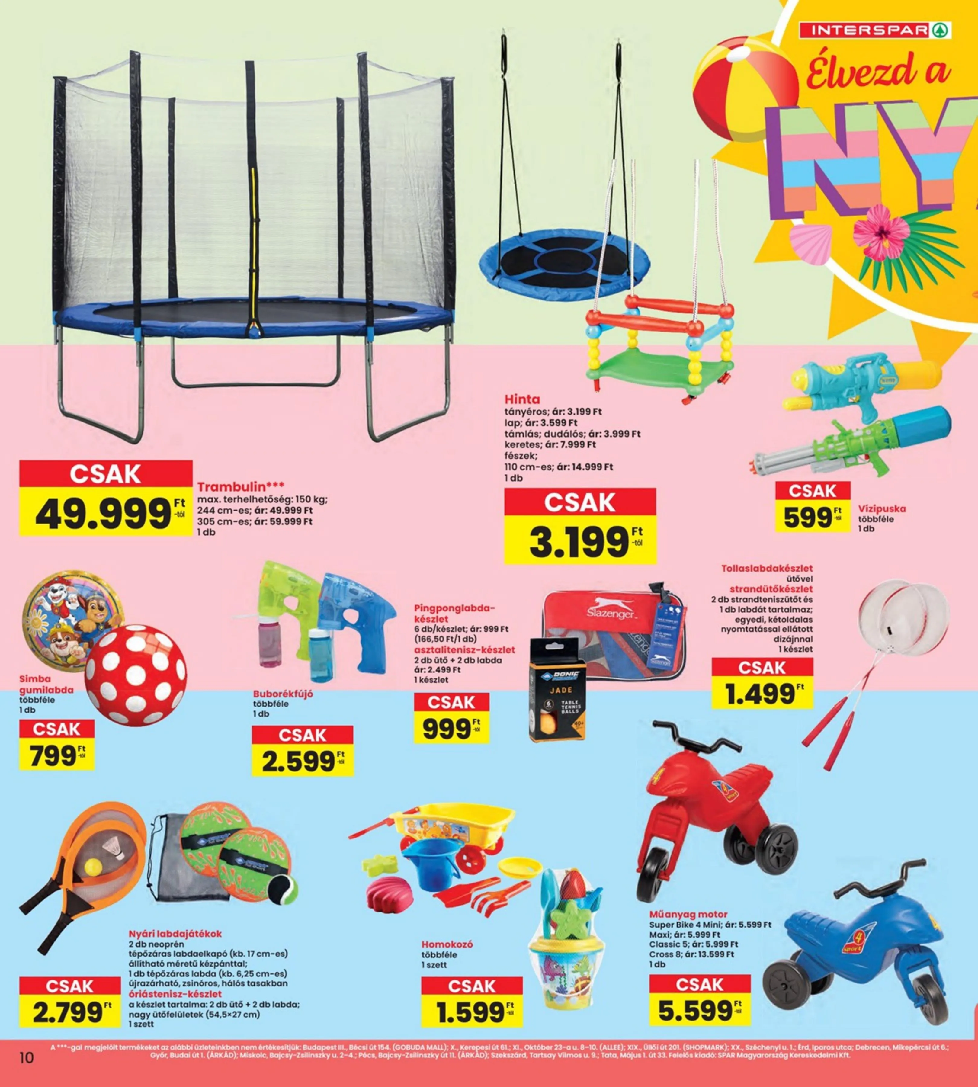 Interspar akciós újság Nyar 05.14–06.10 – 10. oldal