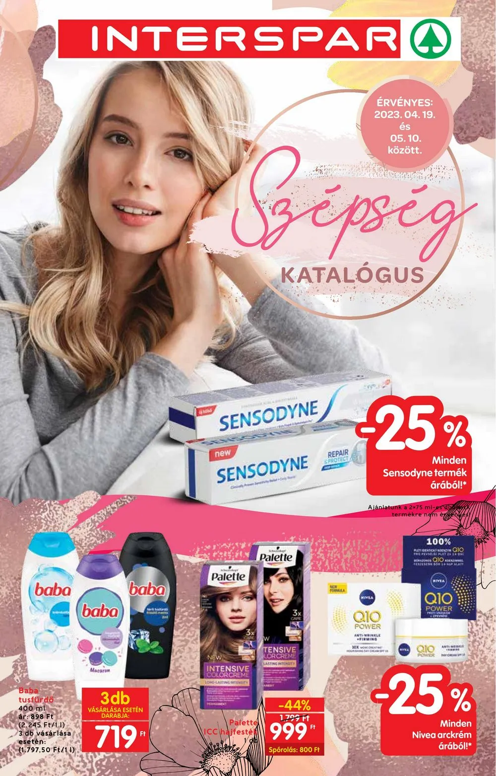 Interspar akciós újság Szépség katalógus 202304219 05.10–05.10