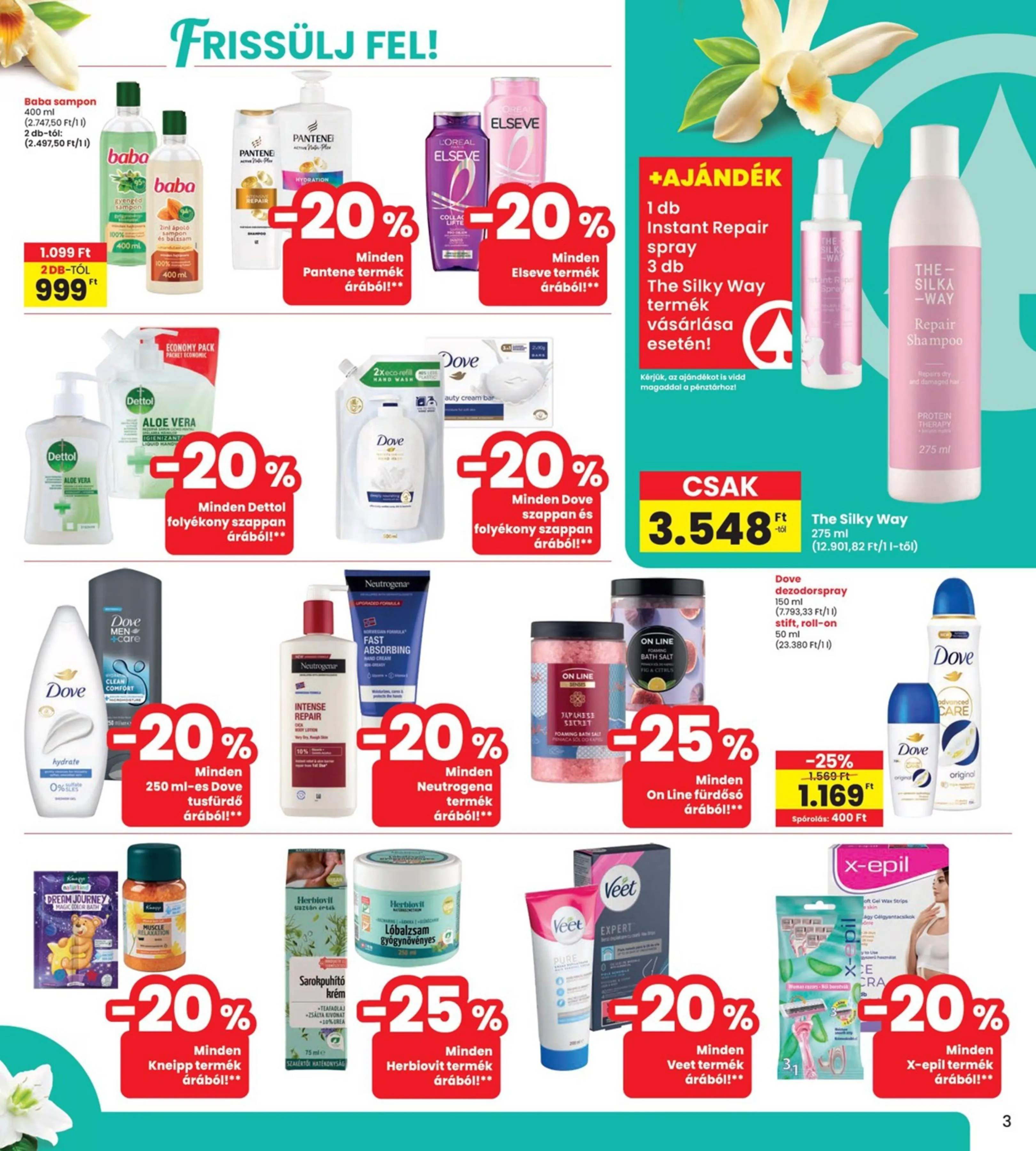 Interspar akciós újság Szépség 04.09–04.09 – 3. oldal