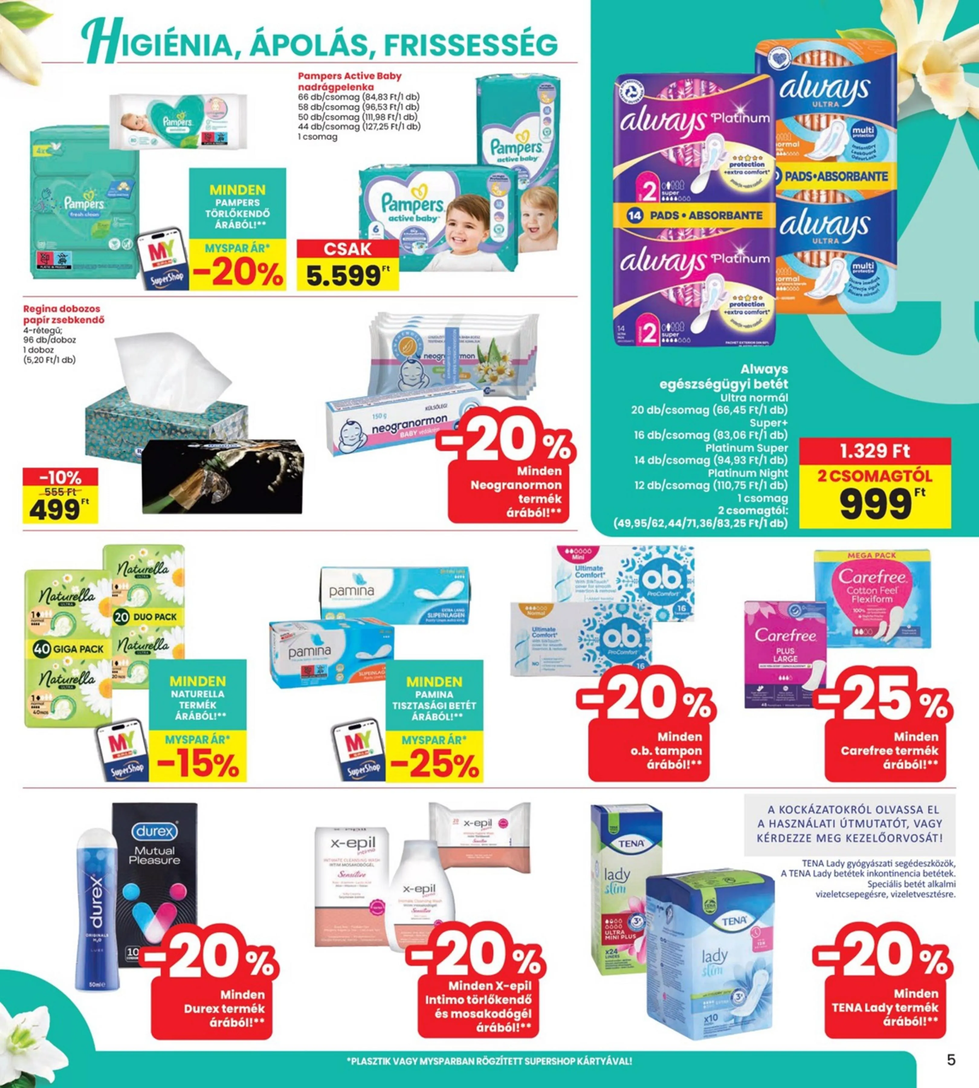 Interspar akciós újság Szépség 04.09–04.09 – 5. oldal