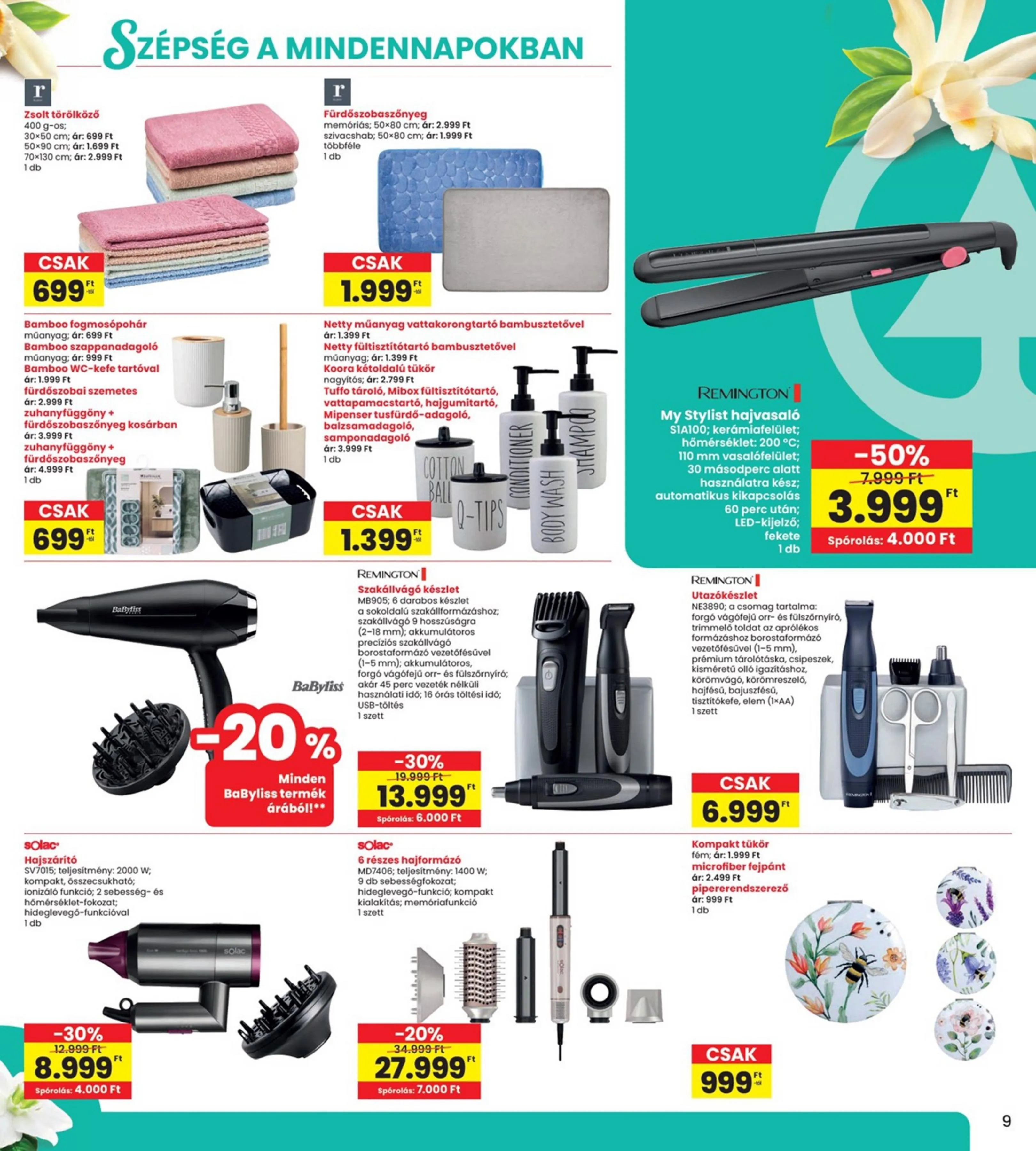 Interspar akciós újság Szépség 04.09–04.09 – 9. oldal