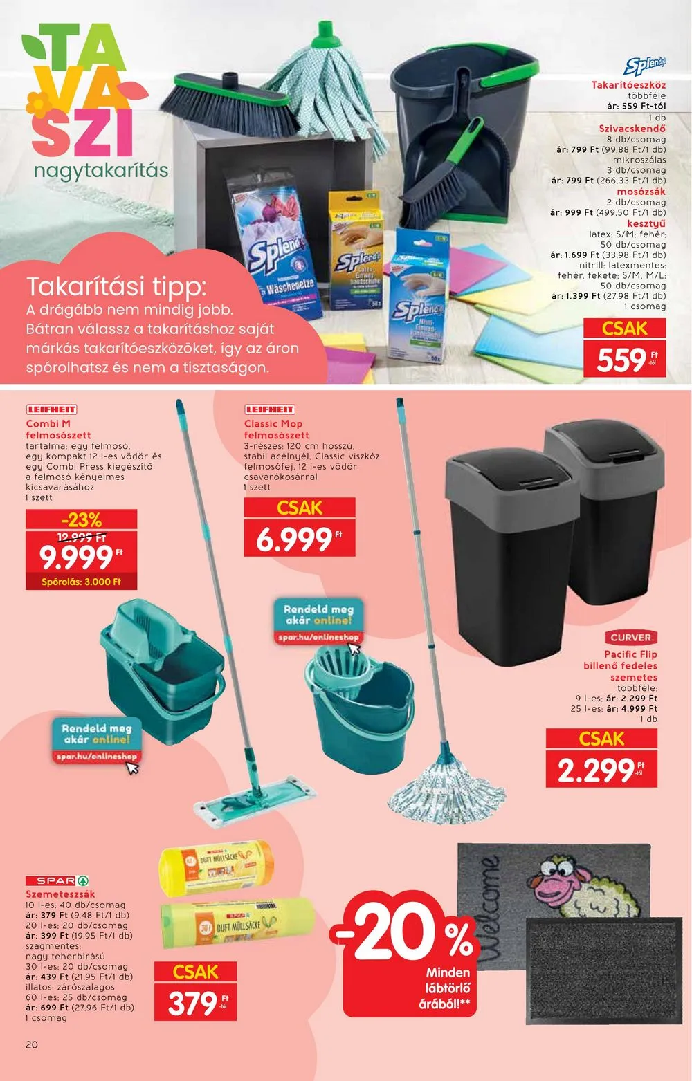 Interspar akciós újság Tavasz 02.28–04.03 – 20. oldal