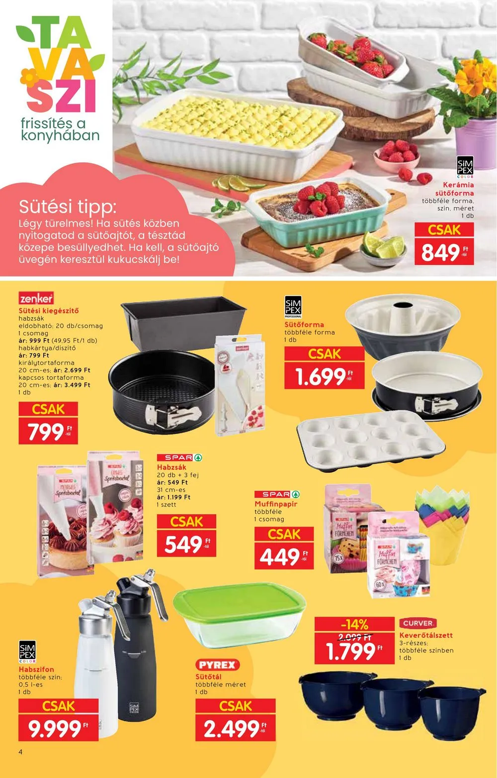 Interspar akciós újság Tavasz 02.28–04.03 – 4. oldal