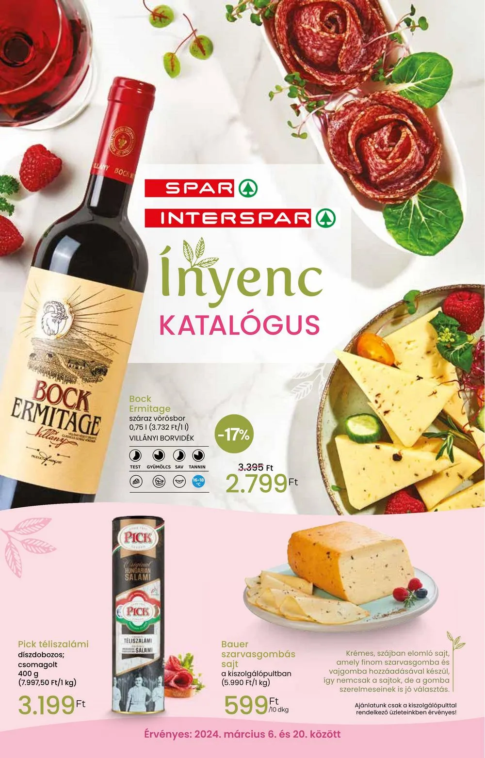 Interspar akciós újság Tavaszi Inyenc 03.06–03.20