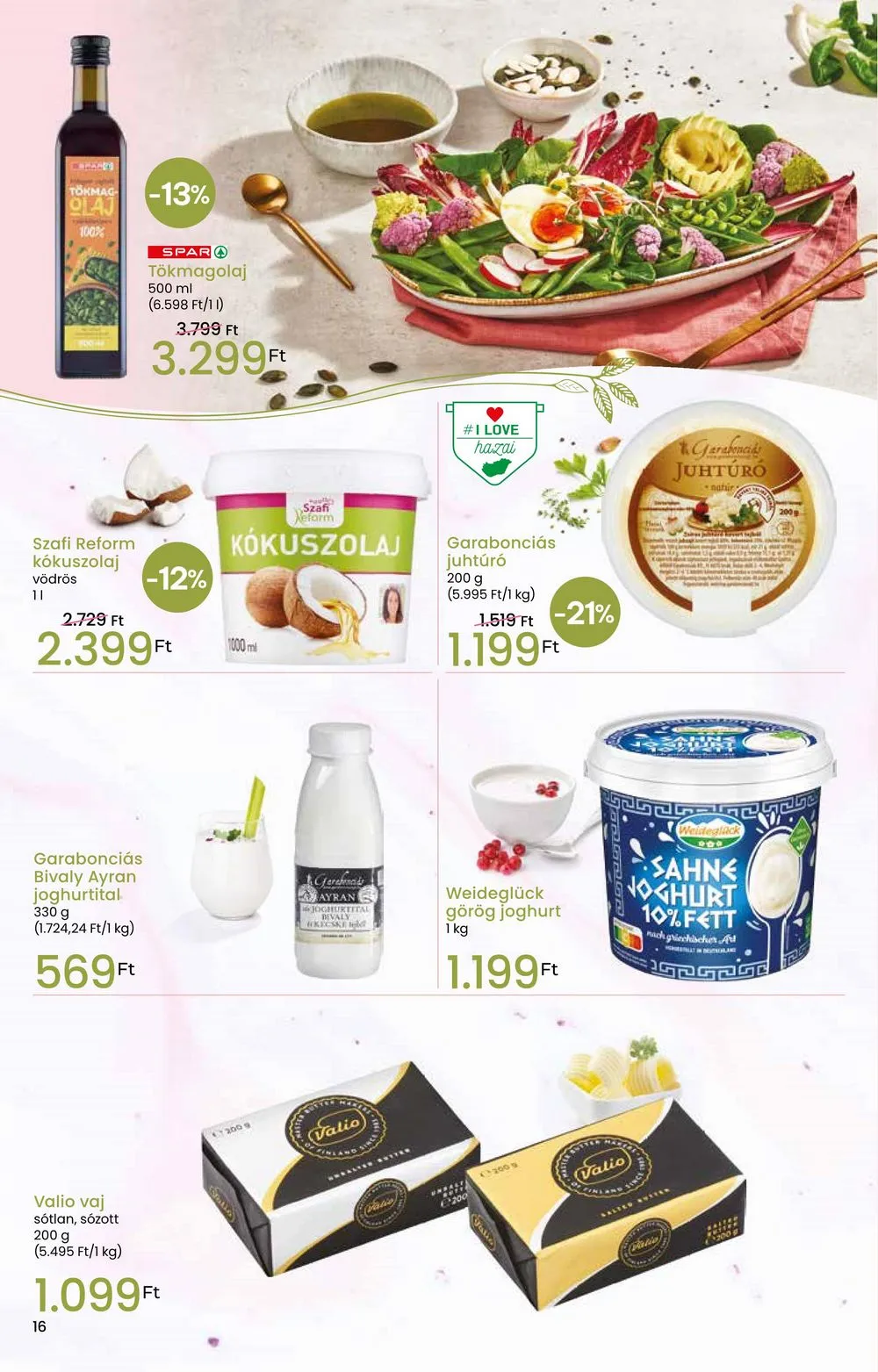 Interspar akciós újság Tavaszi Inyenc 03.06–03.20 – 16. oldal