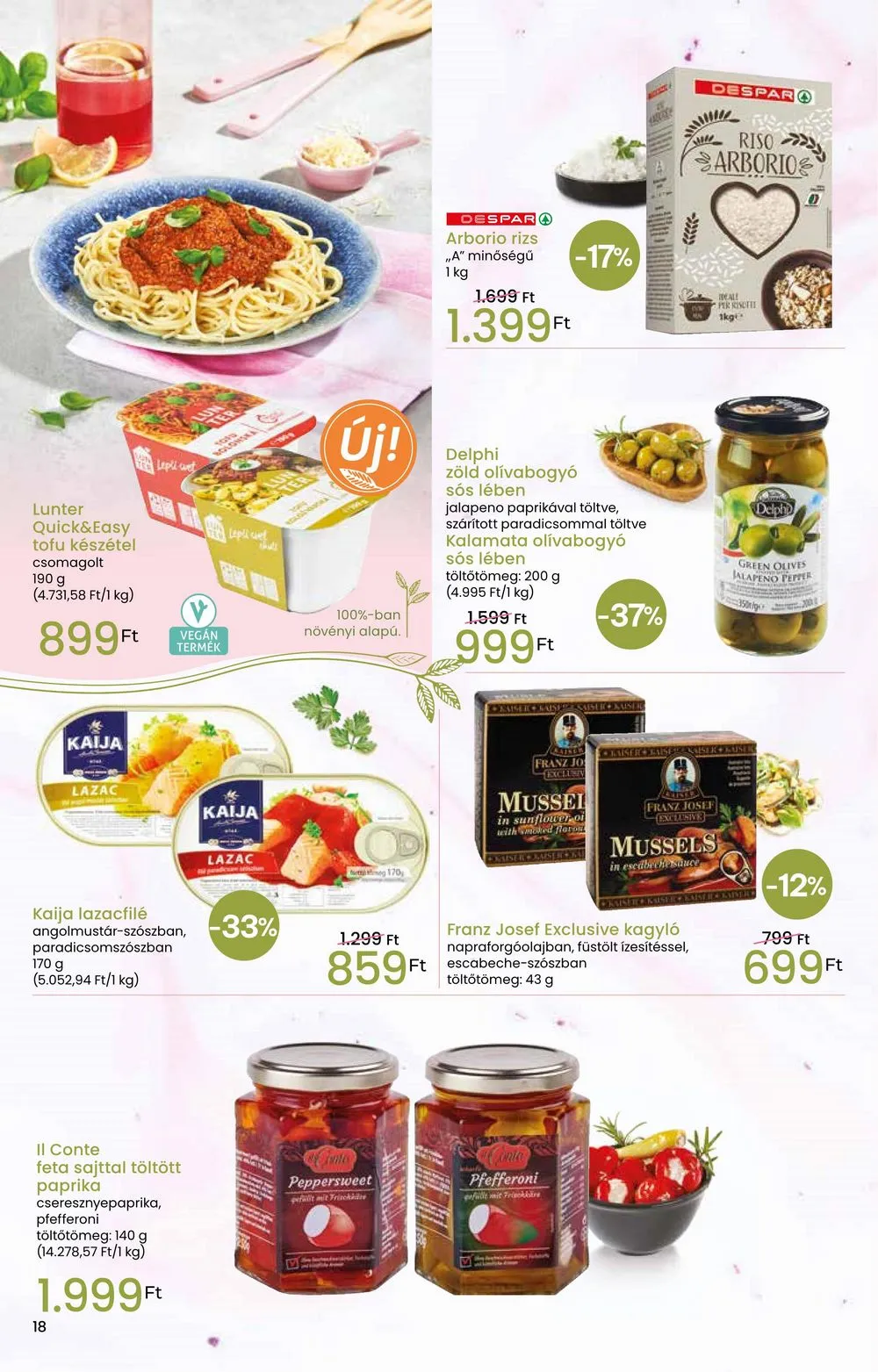 Interspar akciós újság Tavaszi Inyenc 03.06–03.20 – 18. oldal