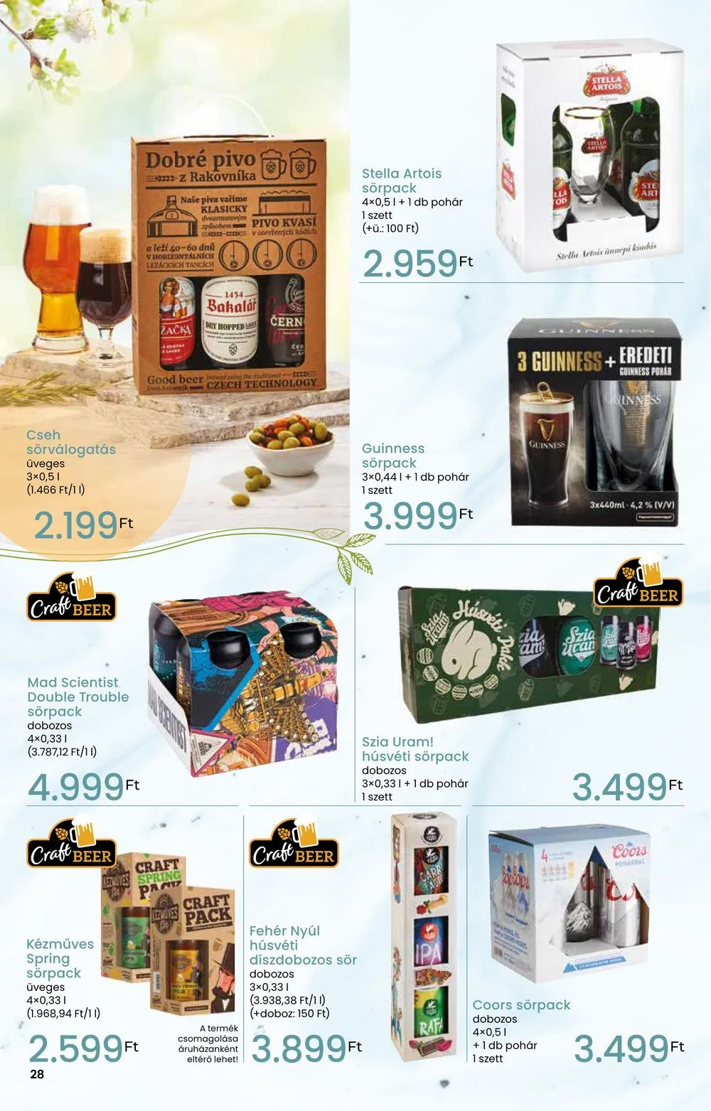 Interspar akciós újság Tavaszi Inyenc 03.06–03.20 – 28. oldal