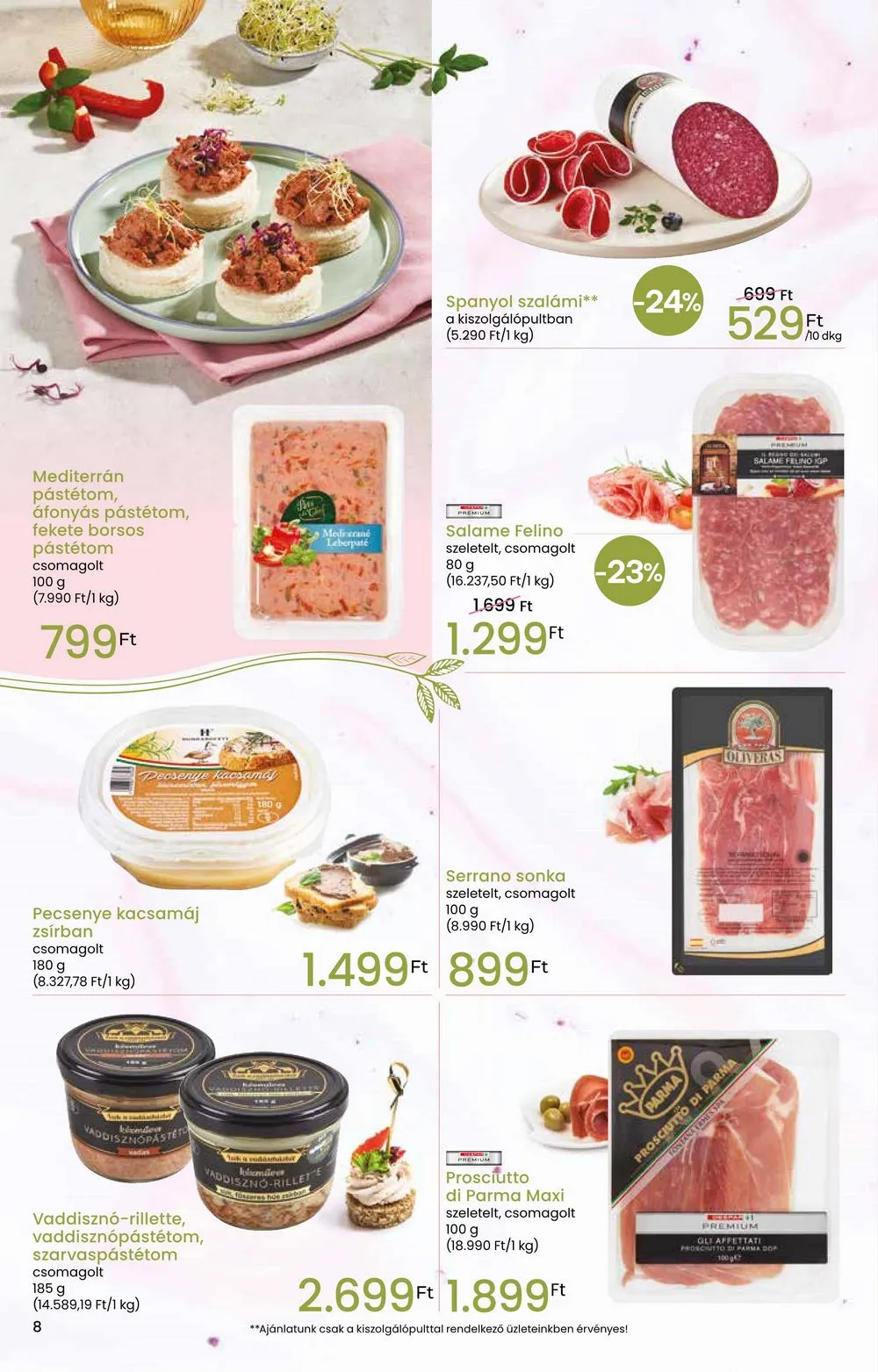 Interspar akciós újság Tavaszi Inyenc 03.06–03.20 – 8. oldal