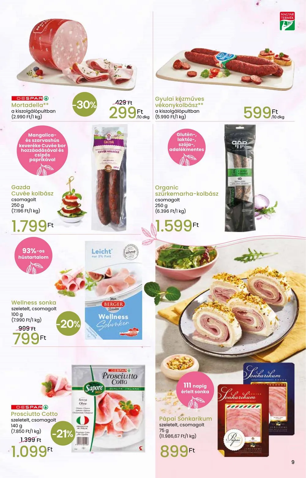 Interspar akciós újság Tavaszi Inyenc 03.06–03.20 – 9. oldal