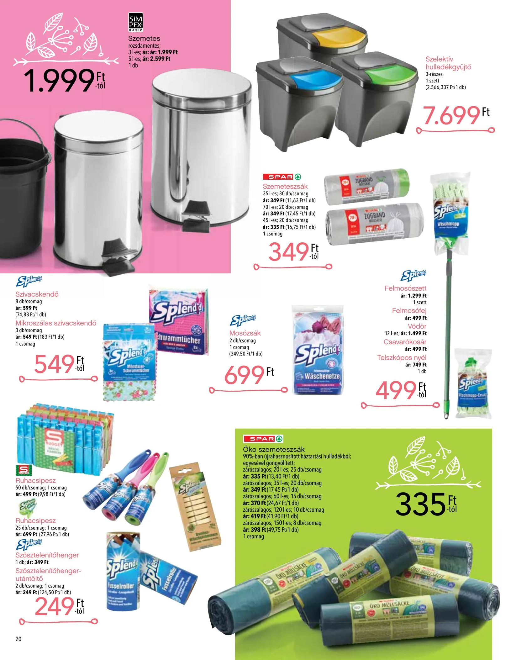 Interspar akciós újság Tavaszi katalógus 03.04–04.03 – 20. oldal