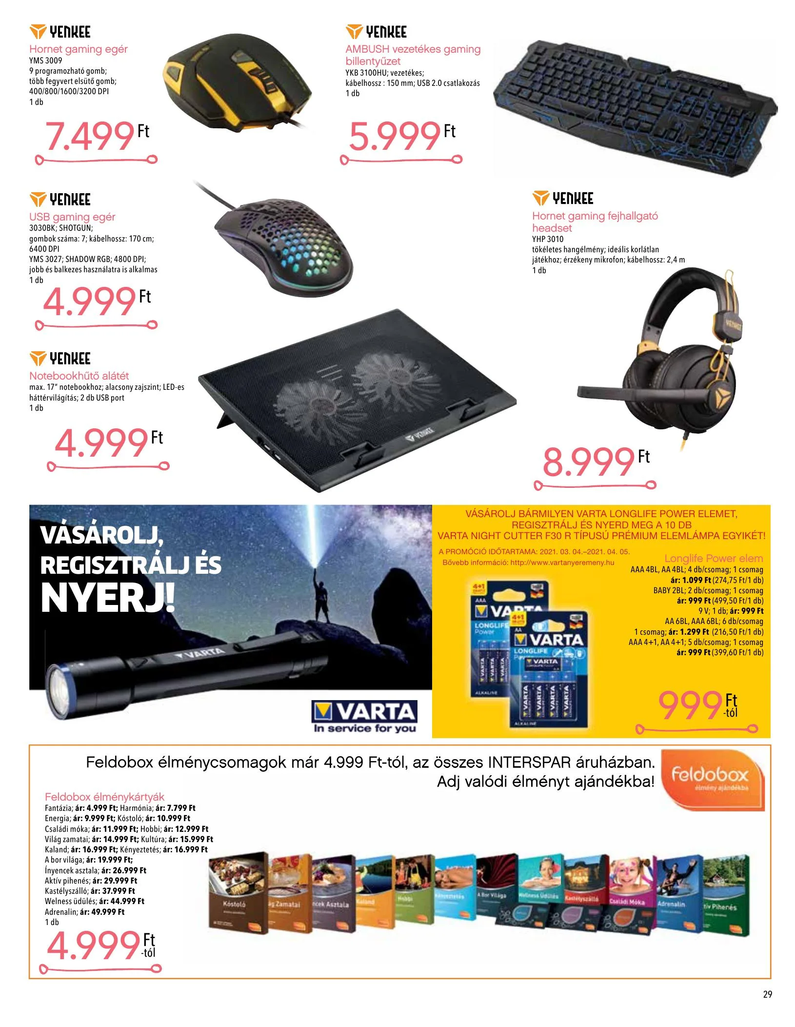 Interspar akciós újság Tavaszi katalógus 03.04–04.03 – 29. oldal