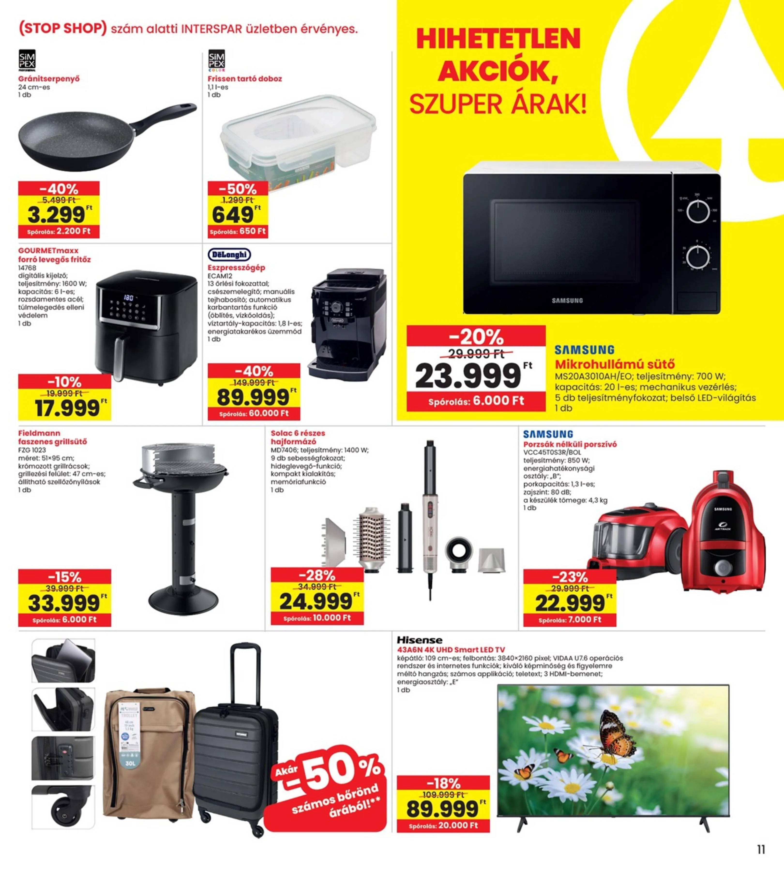 Interspar akciós újság Veszprém 03.26–04.04 – 11. oldal