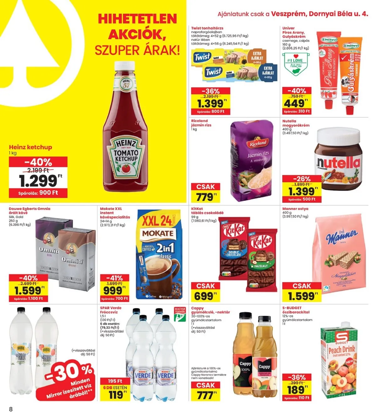 Interspar akciós újság Veszprém 03.26–04.04 – 8. oldal