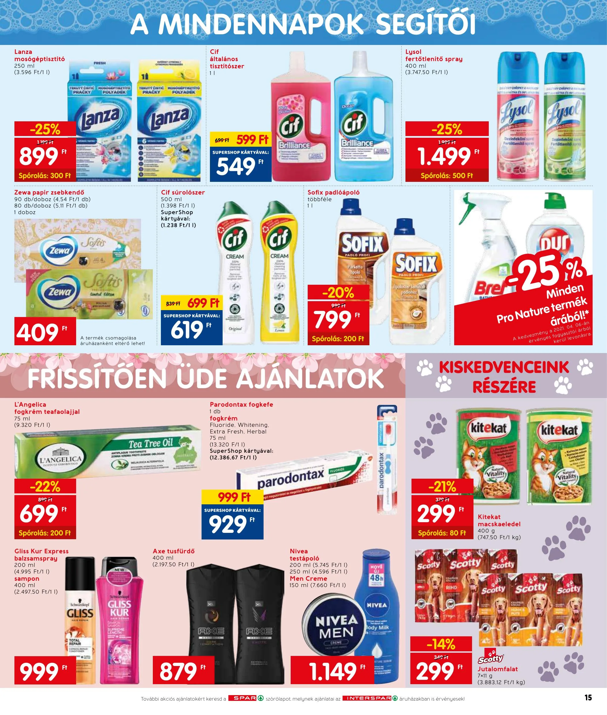 Interspar akciós újság Zalaegerszeg 04.15–04.21 – 15. oldal