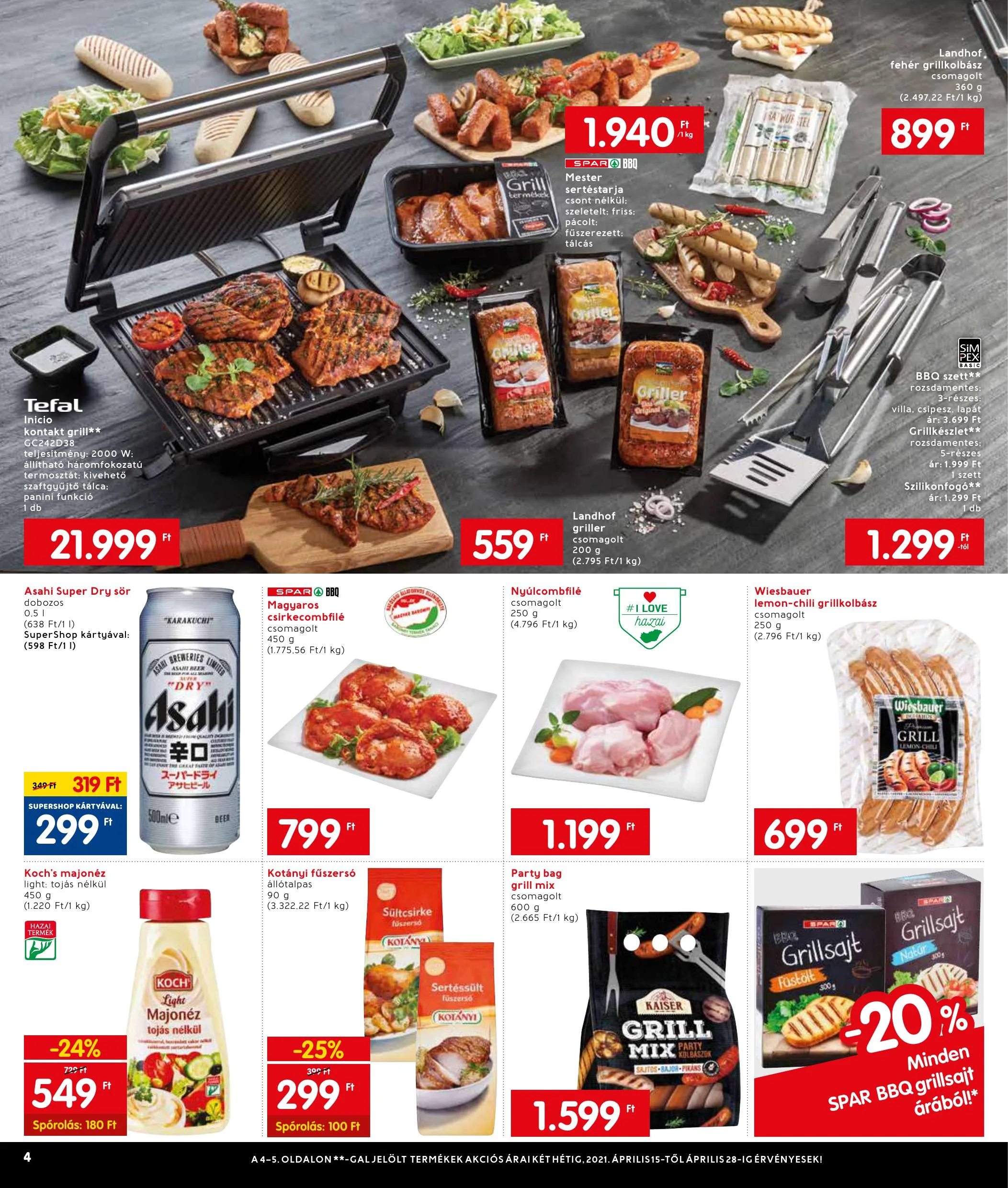 Interspar akciós újság Zalaegerszeg 04.15–04.21 – 4. oldal