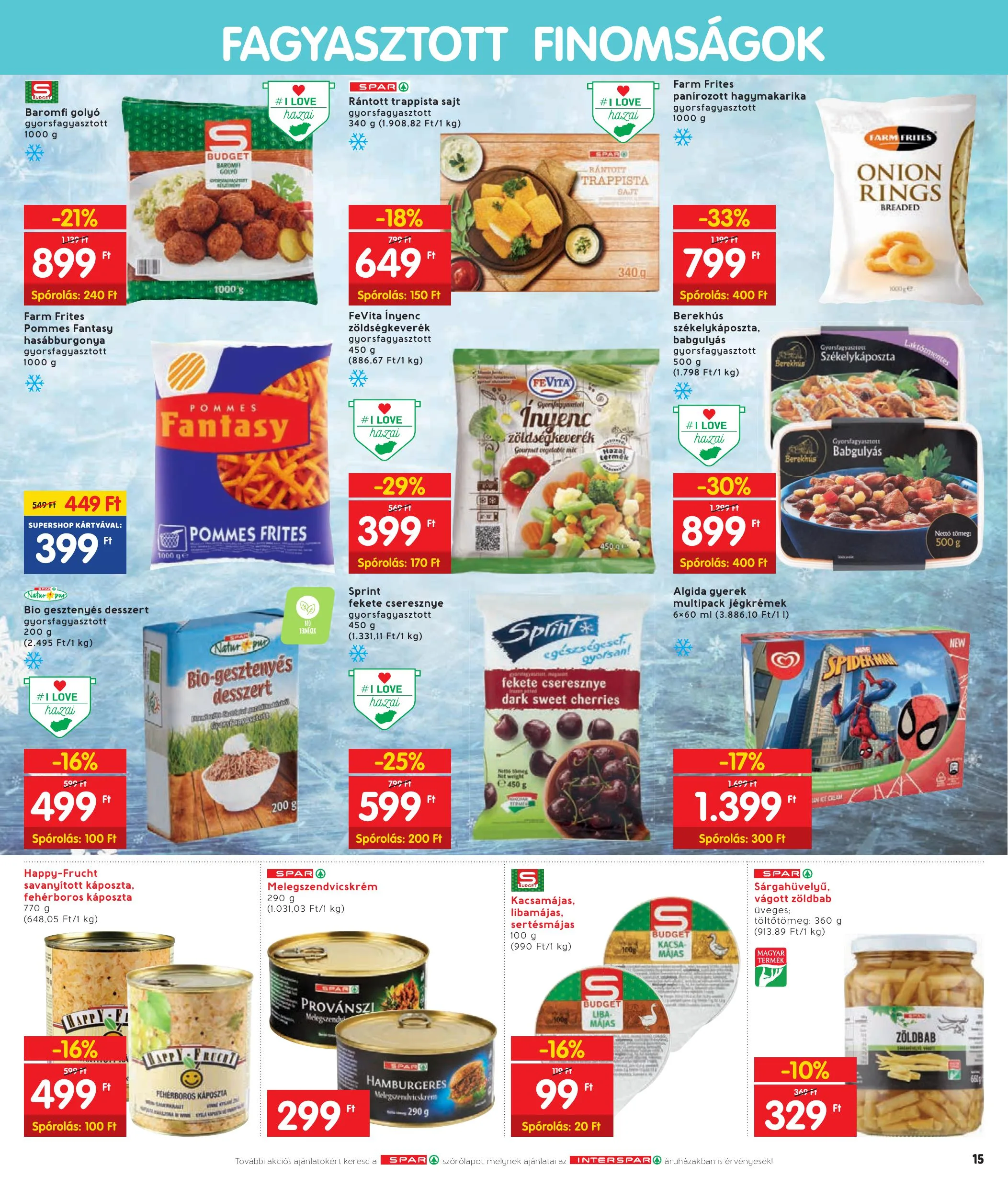 Interspar akciós újság Zalaegerszeg 04.22–04.28 – 15. oldal
