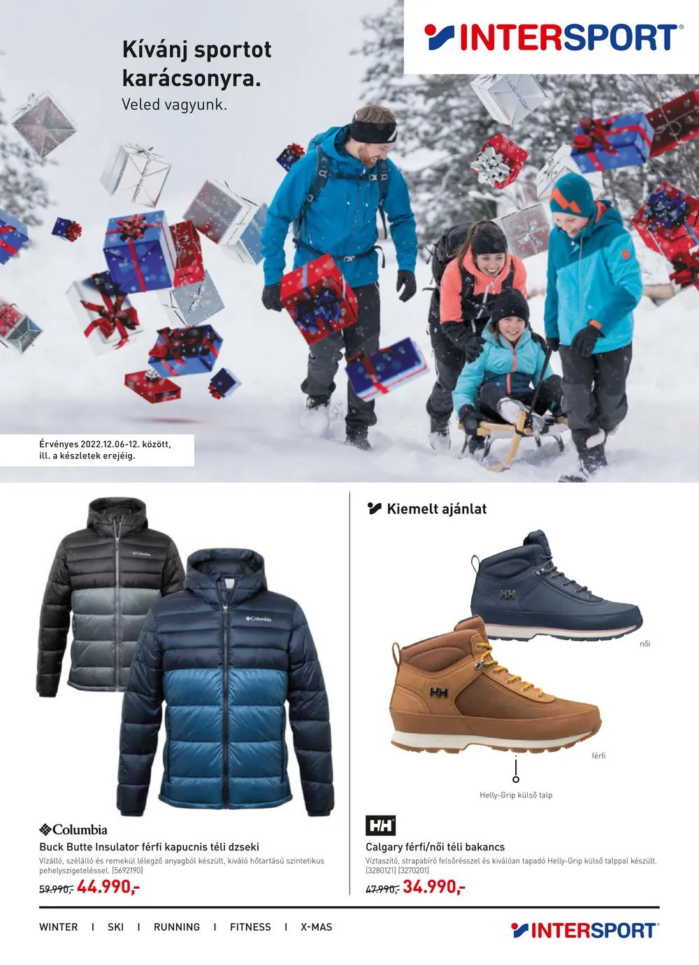 Intersport akciós újság 12.06–12.12