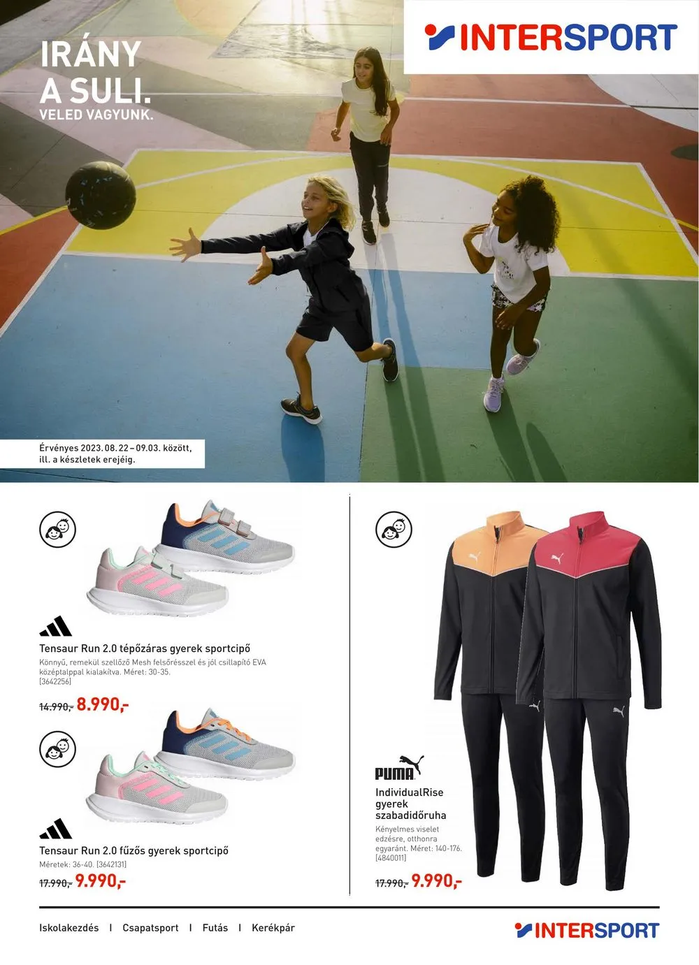 Intersport akciós újság 08.22–09.03