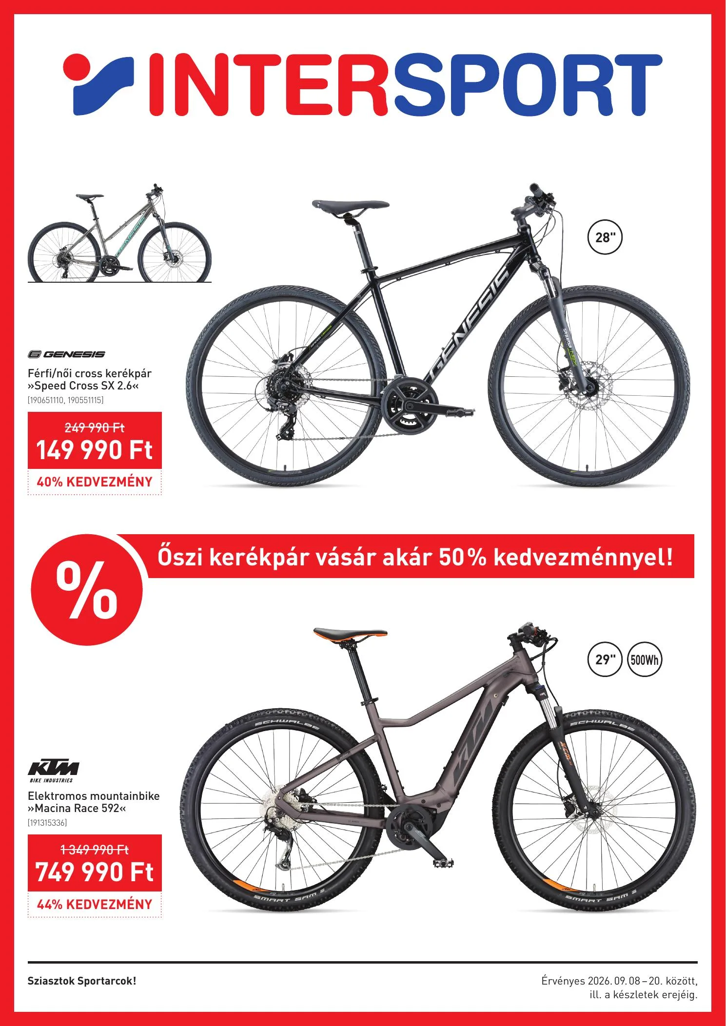 Intersport akciós újság 09.08–09.20