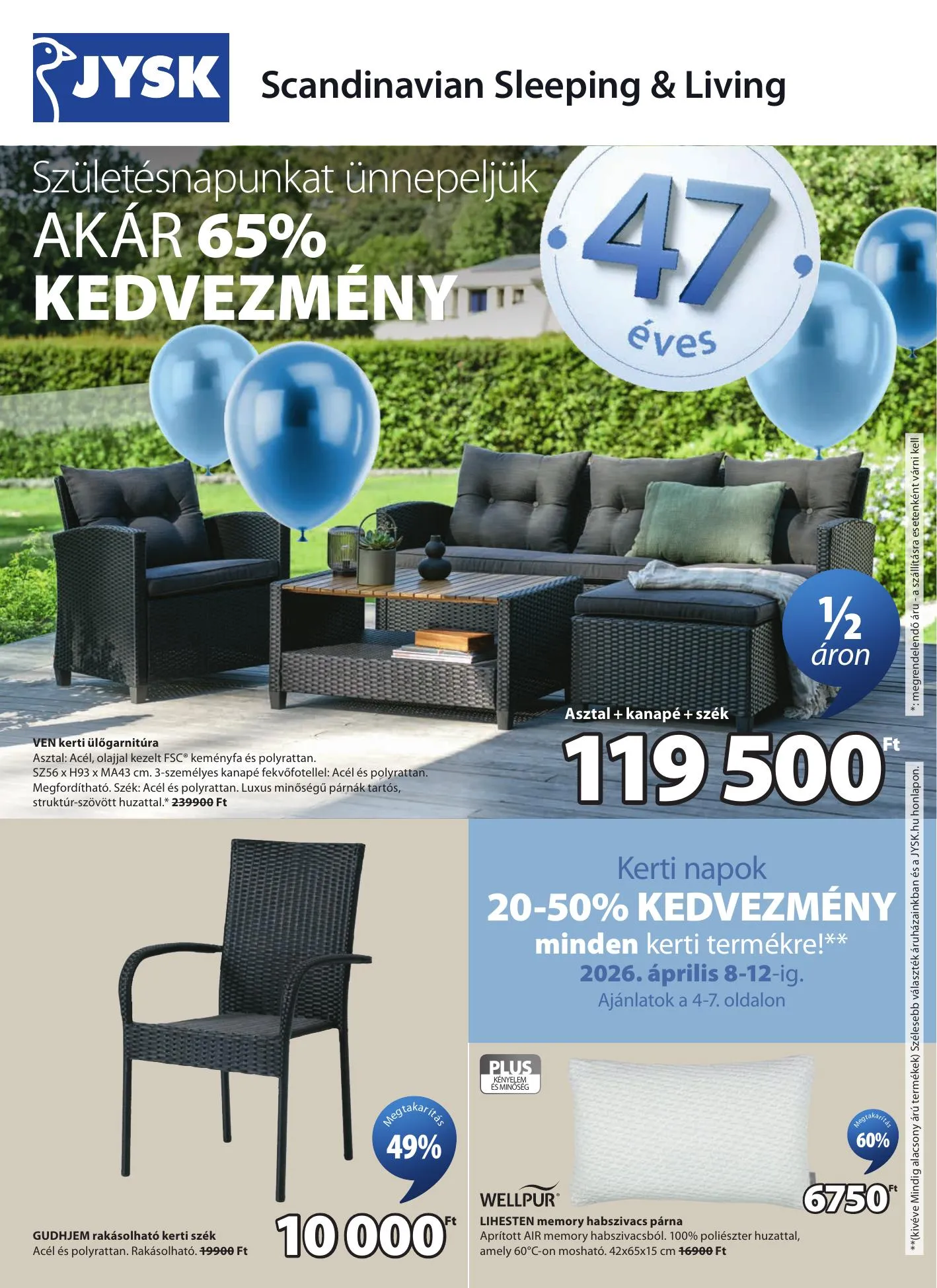 JYSK akciós újság 04.08–05.17 – 2. oldal