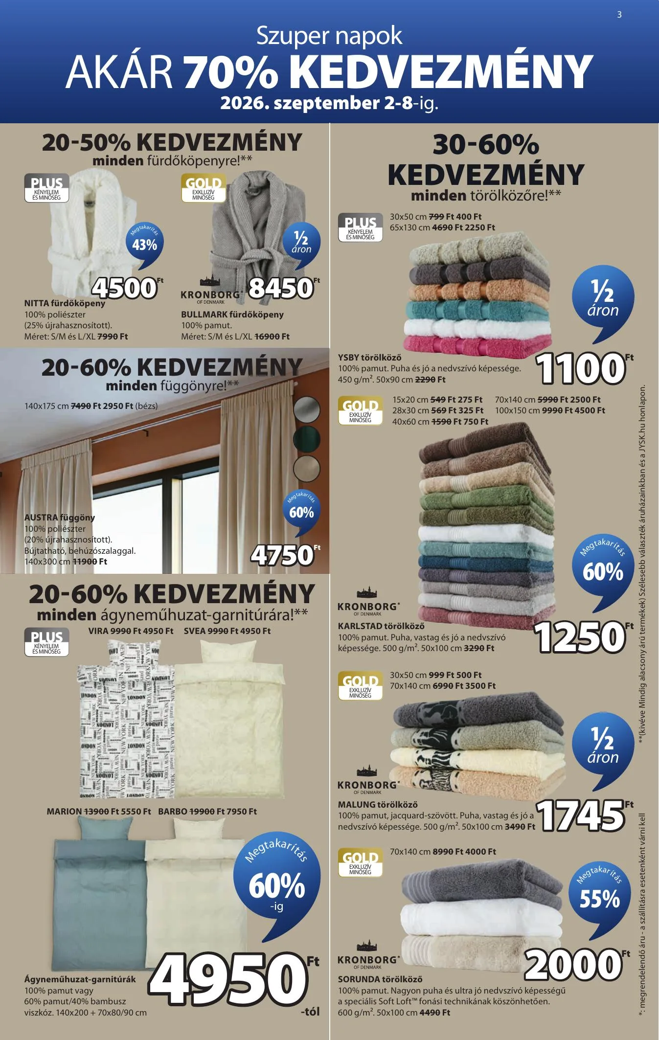 JYSK akciós újság 09.02–10.13 – 4. oldal