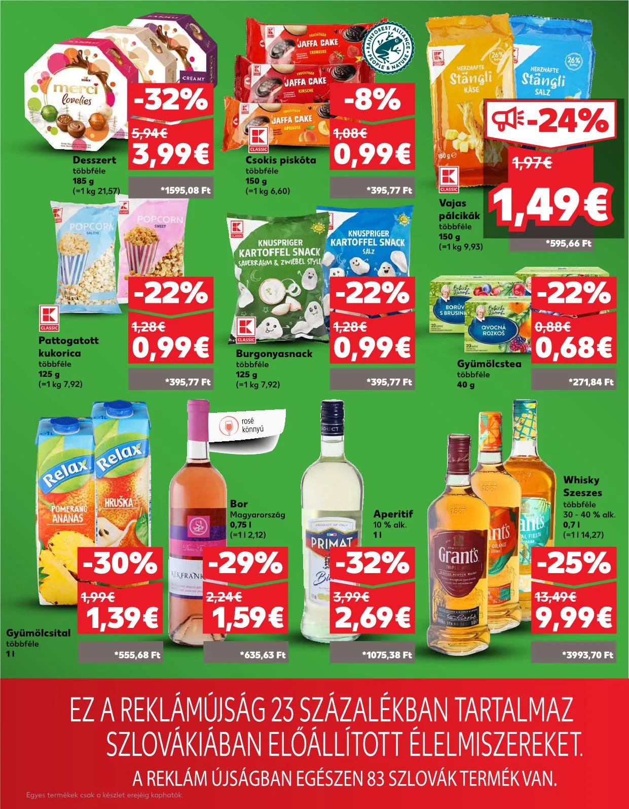 Kaufland akciós újság Dunaszerdahely nagymegyer 08.07–08.13 – 33. oldal