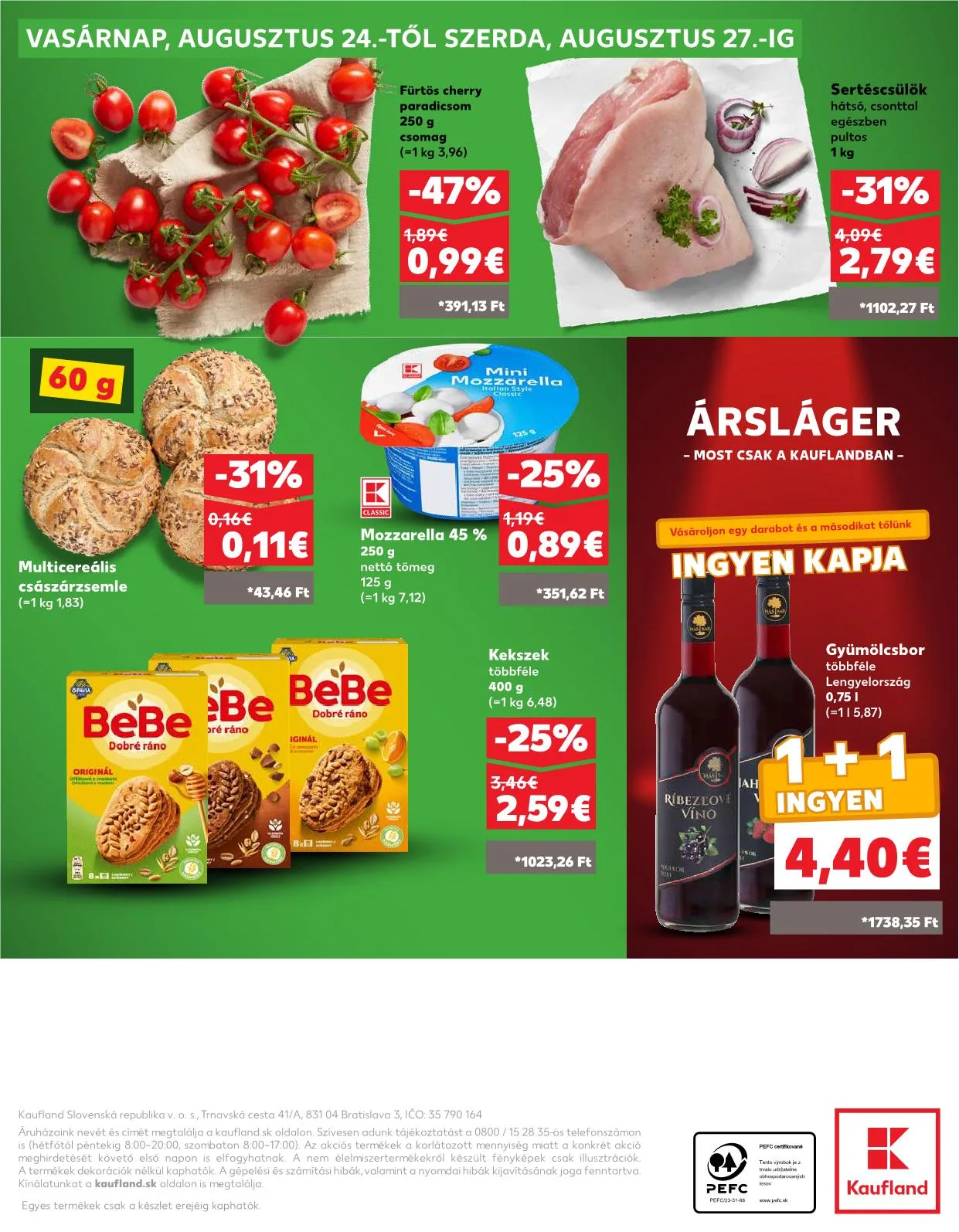 Kaufland akciós újság Dunaszerdahely nagymegyer 08.21–08.28 – 35. oldal