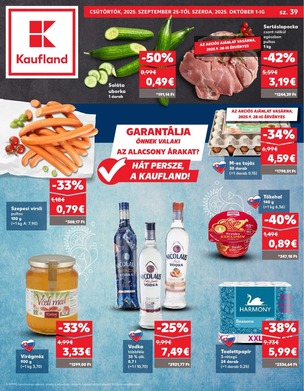 Kaufland akciós újság Dunaszerdahely nagymegyer 09.25–10.01