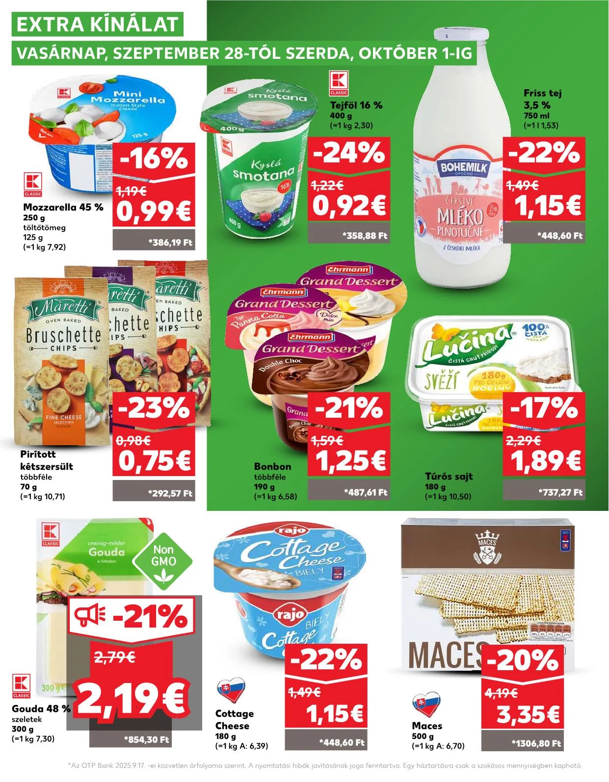 Kaufland akciós újság Dunaszerdahely nagymegyer 09.25–10.01 – 30. oldal