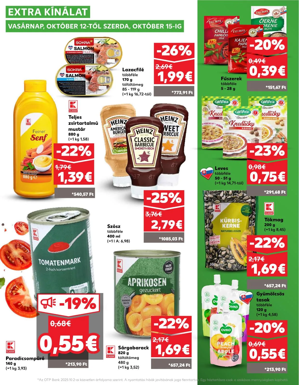 Kaufland akciós újság Dunaszerdahely nagymegyer 10.09–10.15 – 32. oldal