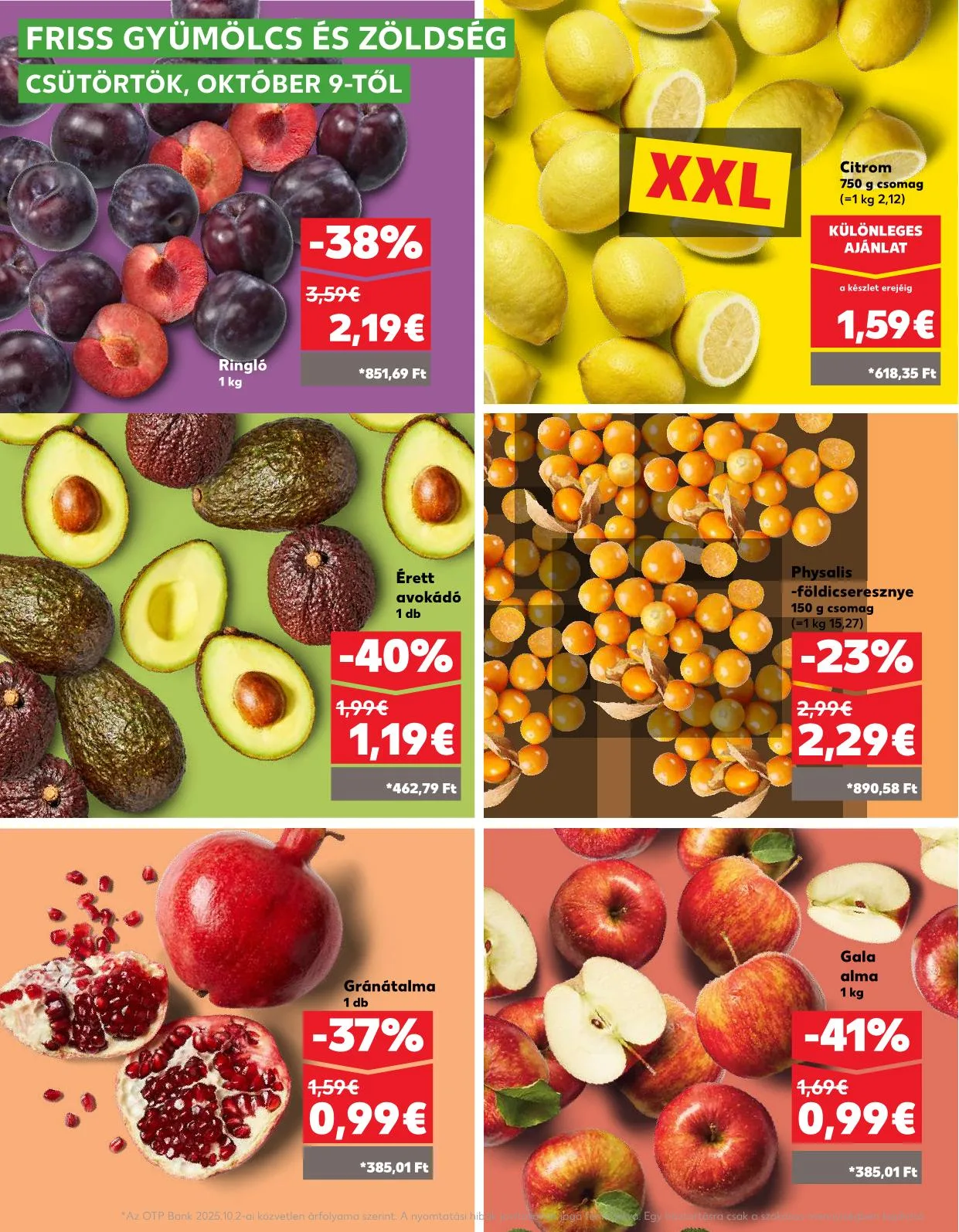 Kaufland akciós újság Dunaszerdahely nagymegyer 10.09–10.15 – 34. oldal