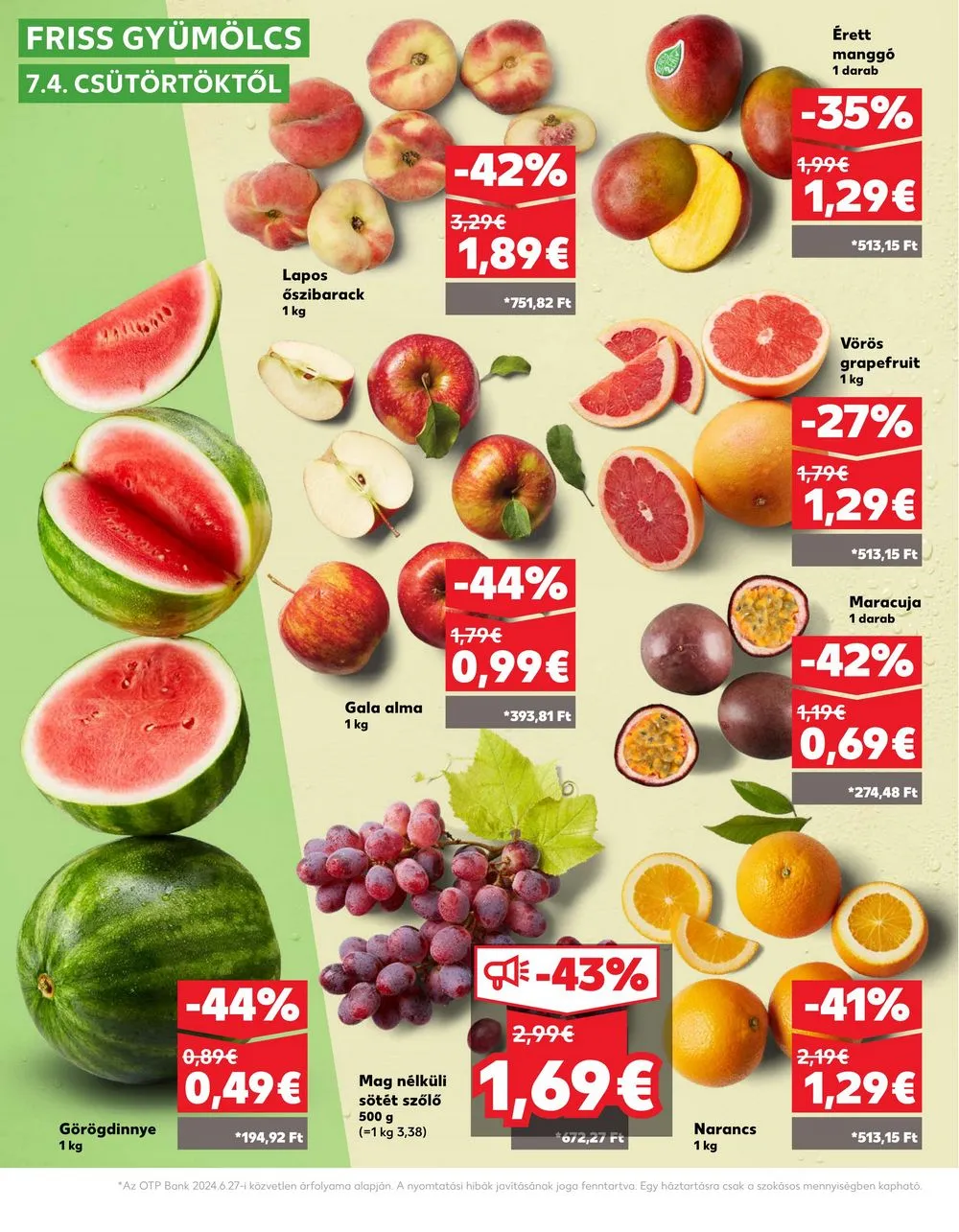 Kaufland akciós újság Losonc Rozsnyo Toketerebes Nagykuros 07.04–07.10 – 4. oldal