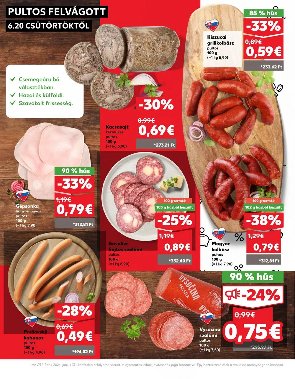 Kaufland akciós újság Losonc Rozsnyo Toketerebes Nagykurtos 06.20–06.26 – 10. oldal