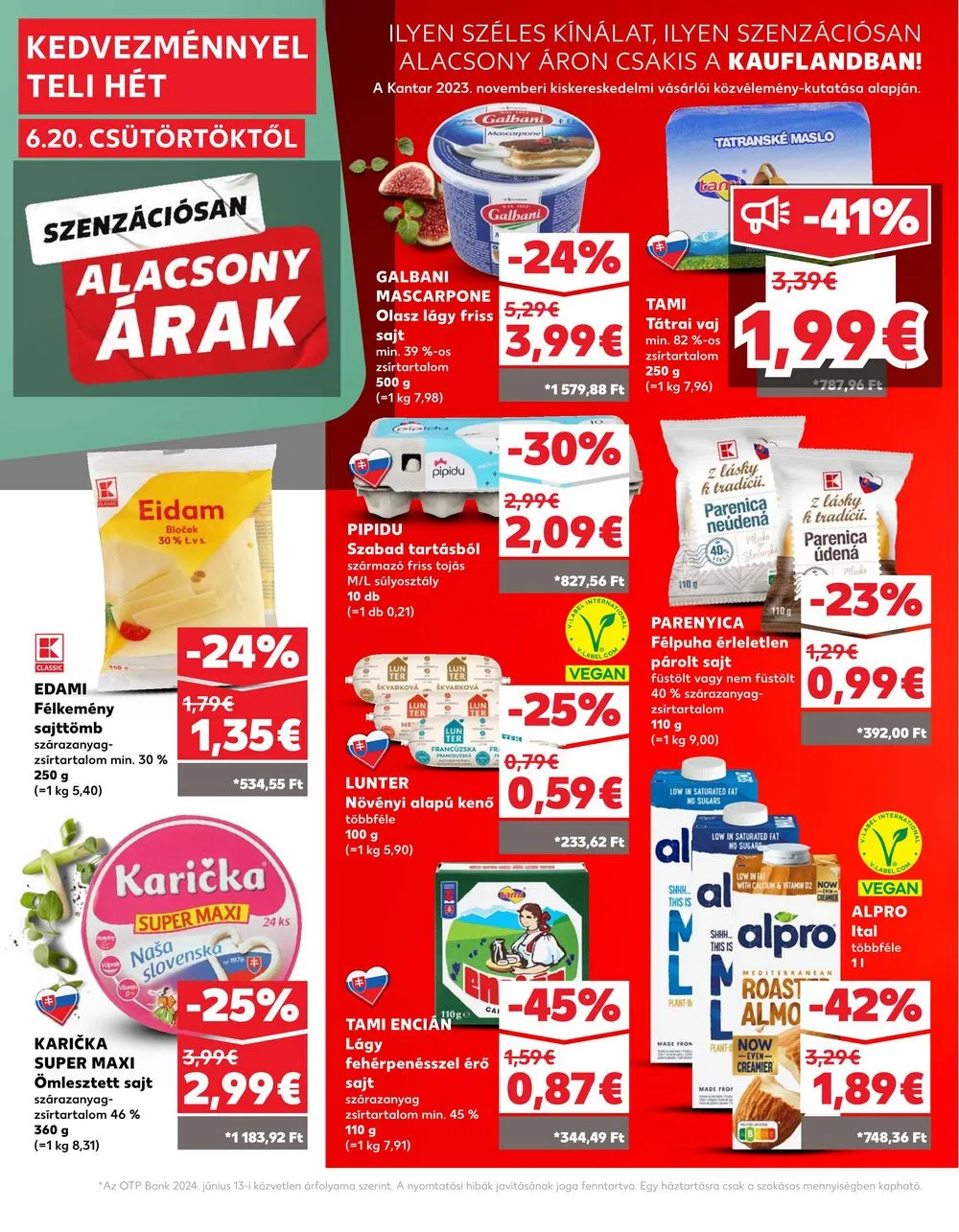 Kaufland akciós újság Losonc Rozsnyo Toketerebes Nagykurtos 06.20–06.26 – 18. oldal