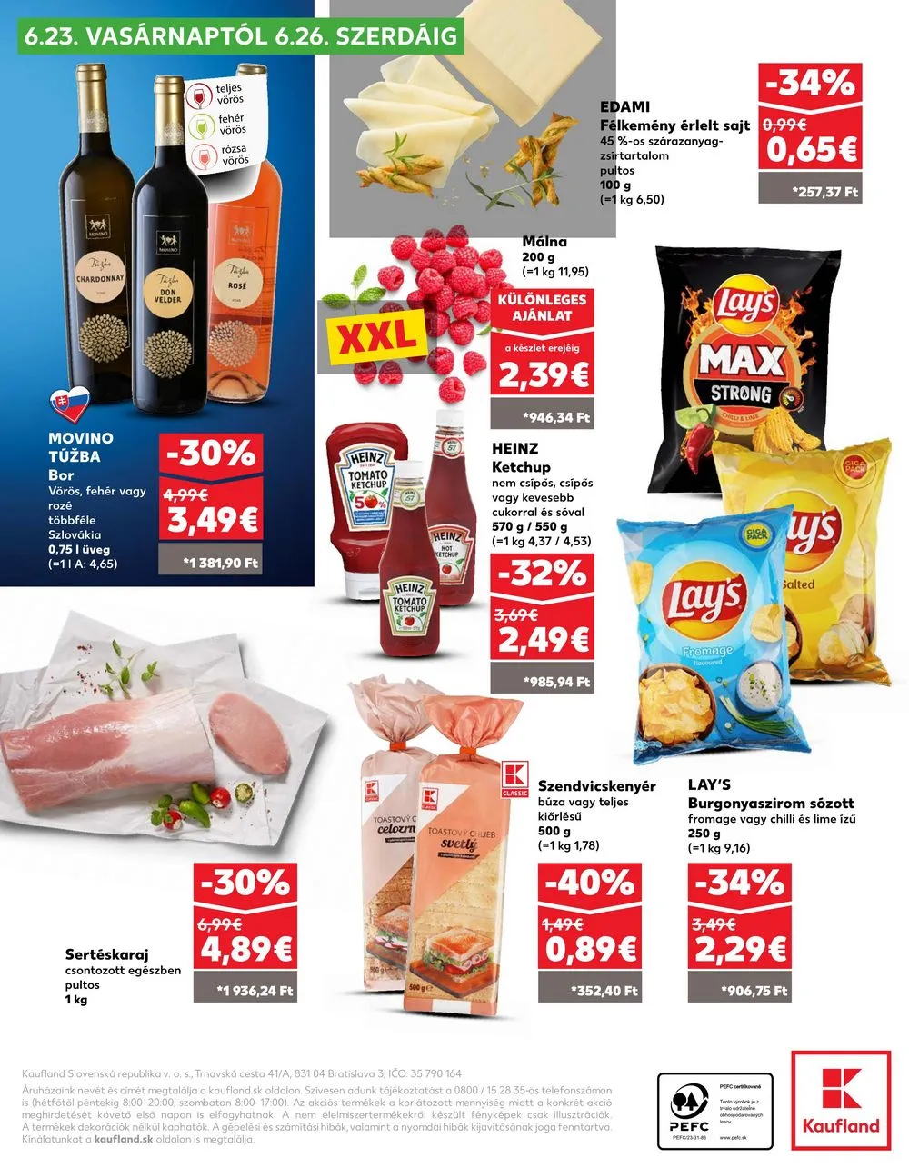 Kaufland akciós újság Losonc Rozsnyo Toketerebes Nagykurtos 06.20–06.26 – 36. oldal
