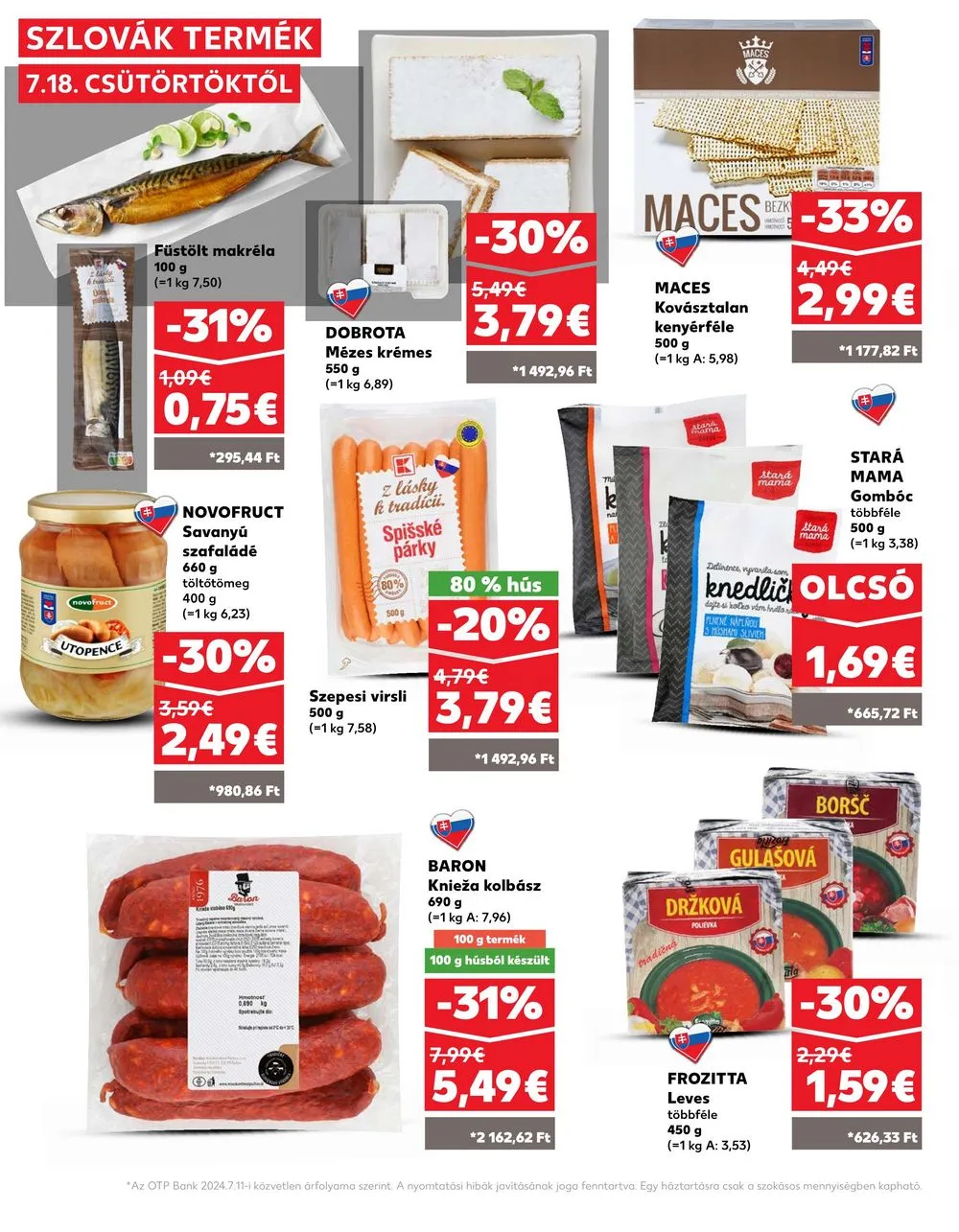 Kaufland akciós újság Losonc Rozsnyo Toketerebes Nagykurtos 07.18–07.24 – 14. oldal