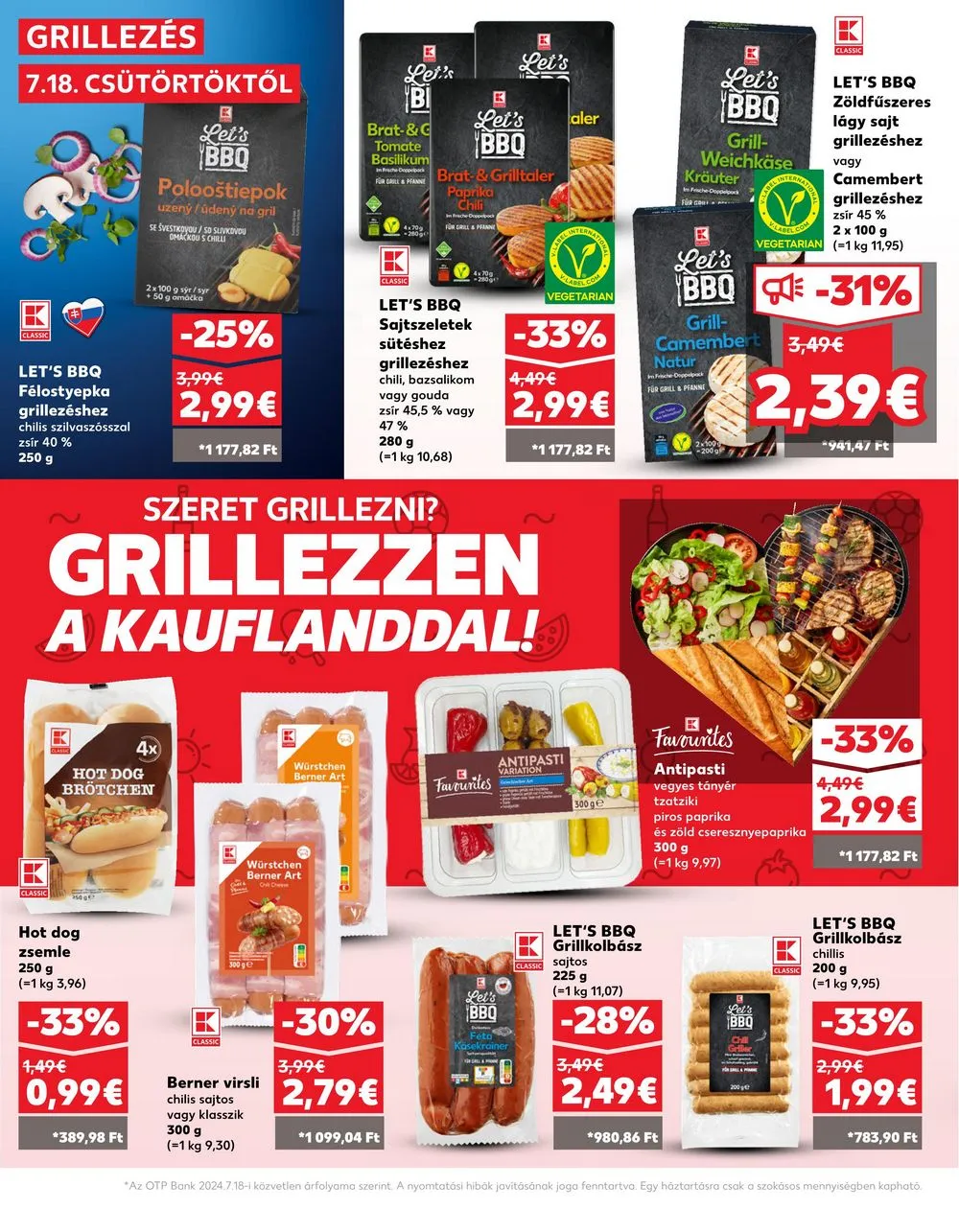 Kaufland akciós újság Losonc Rozsnyo Toketerebes Nagykurtos 07.18–07.24 – 18. oldal