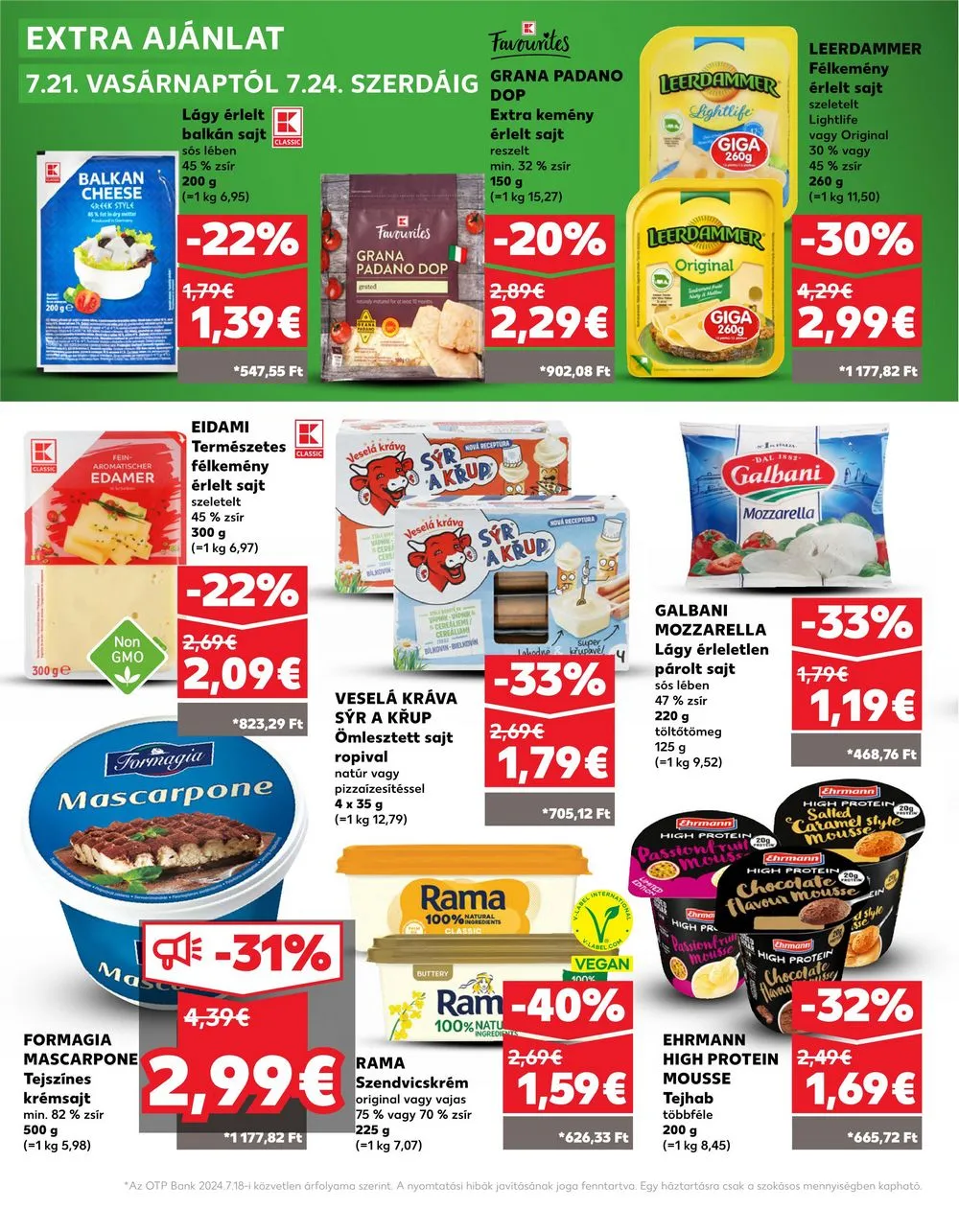 Kaufland akciós újság Losonc Rozsnyo Toketerebes Nagykurtos 07.18–07.24 – 33. oldal