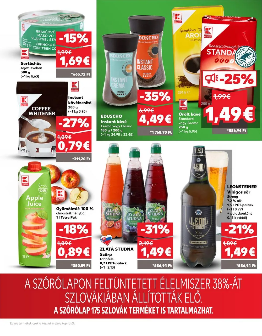 Kaufland akciós újság Losonc Rozsnyo Toketerebes Nagykurtos 07.18–07.24 – 36. oldal