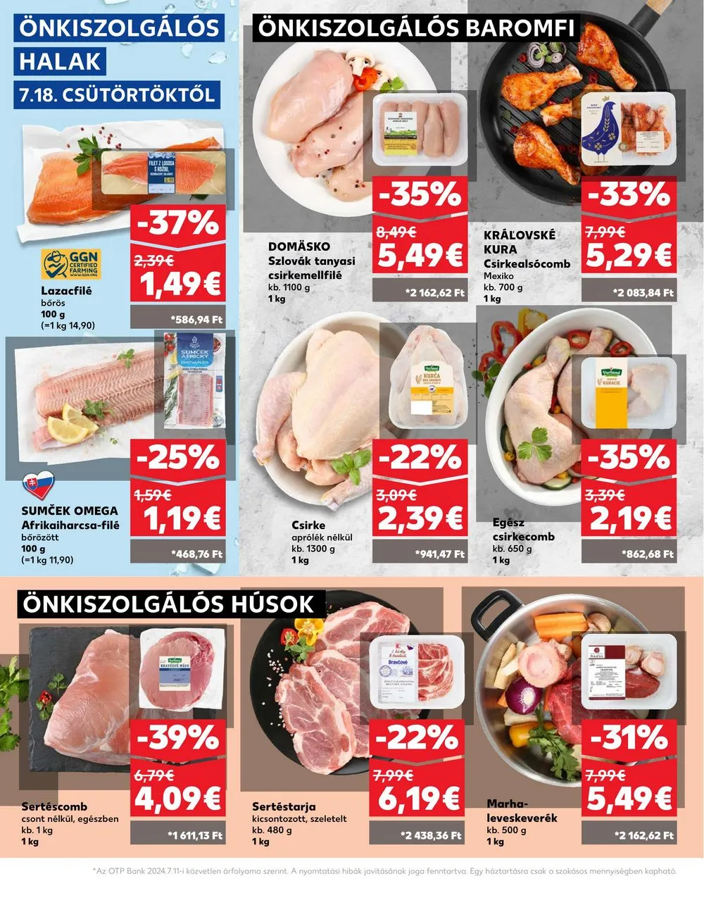 Kaufland akciós újság Losonc Rozsnyo Toketerebes Nagykurtos 07.18–07.24 – 8. oldal