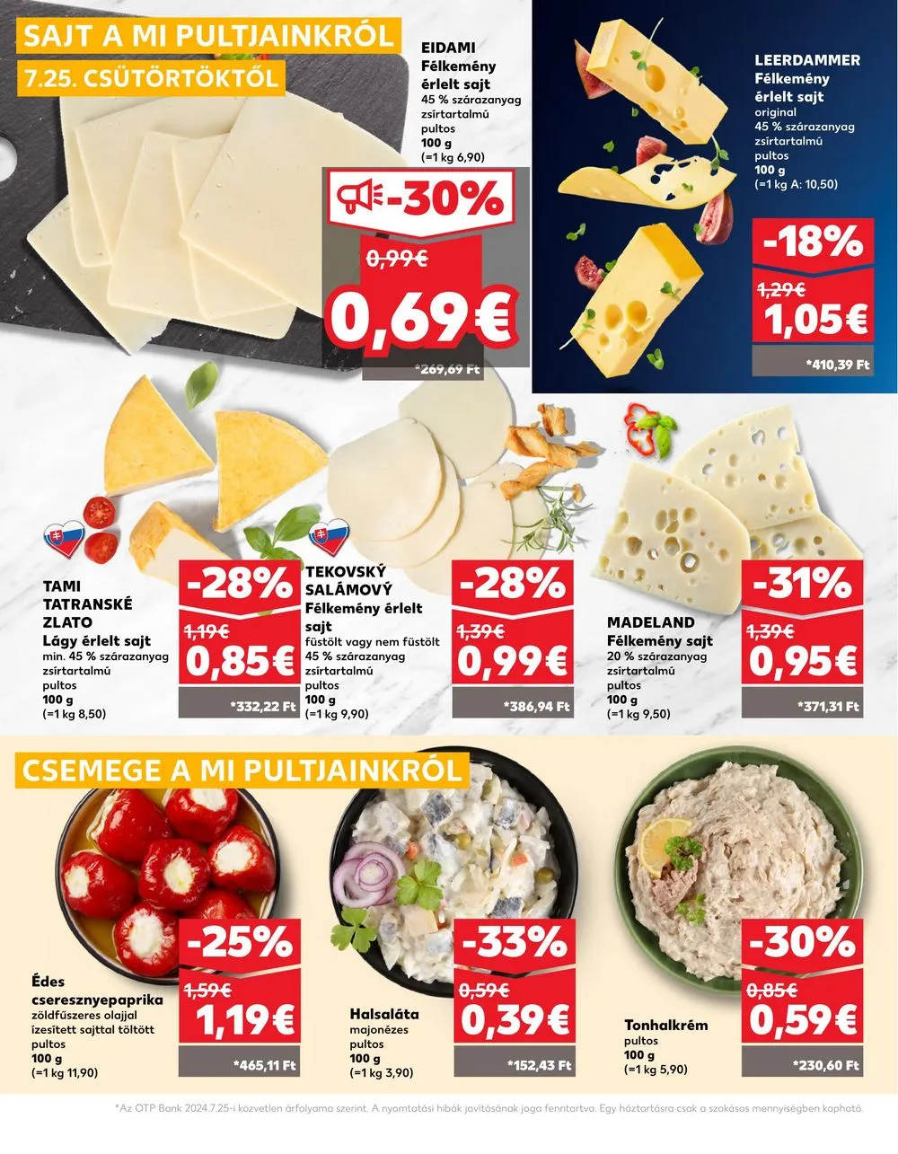 Kaufland akciós újság Losonc Rozsnyo Toketerebes Nagykurtos 07.25–07.31 – 12. oldal