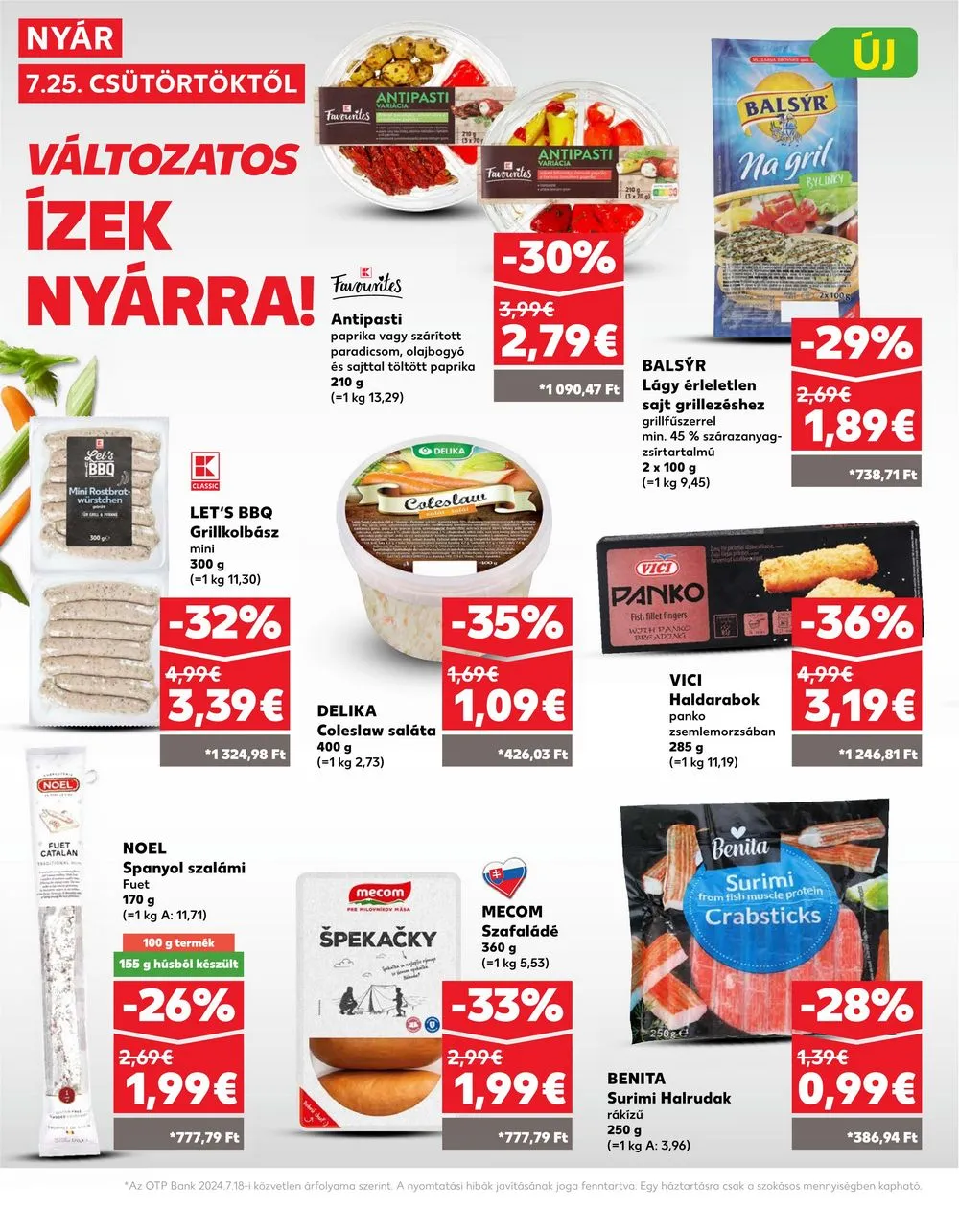 Kaufland akciós újság Losonc Rozsnyo Toketerebes Nagykurtos 07.25–07.31 – 16. oldal