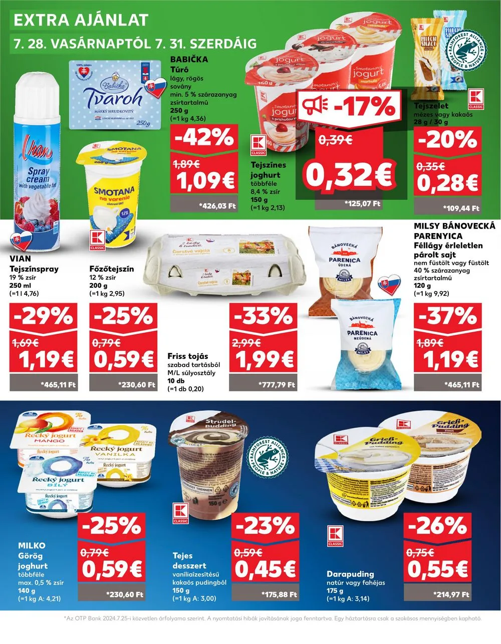 Kaufland akciós újság Losonc Rozsnyo Toketerebes Nagykurtos 07.25–07.31 – 33. oldal