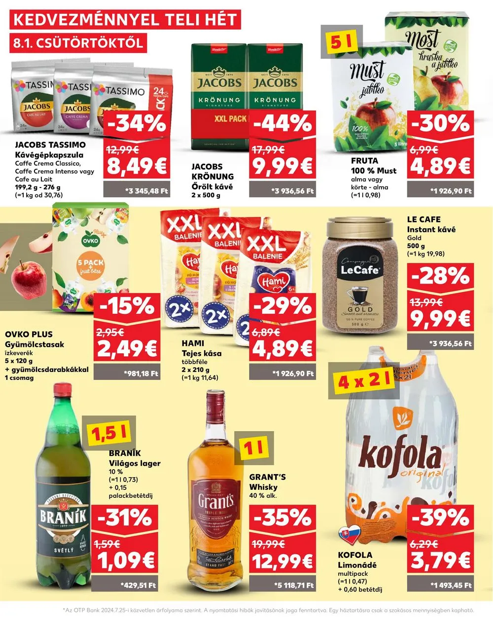 Kaufland akciós újság Losonc Rozsnyo Toketerebes Nagykurtos 08.01–08.07 – 16. oldal