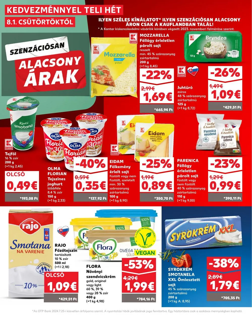 Kaufland akciós újság Losonc Rozsnyo Toketerebes Nagykurtos 08.01–08.07 – 18. oldal