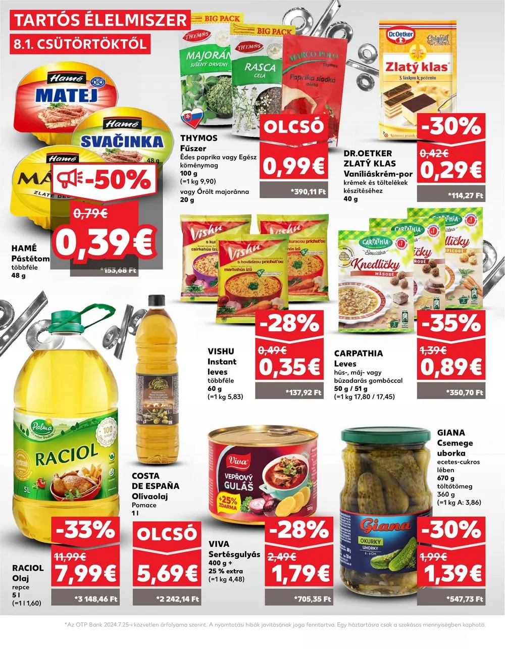 Kaufland akciós újság Losonc Rozsnyo Toketerebes Nagykurtos 08.01–08.07 – 28. oldal